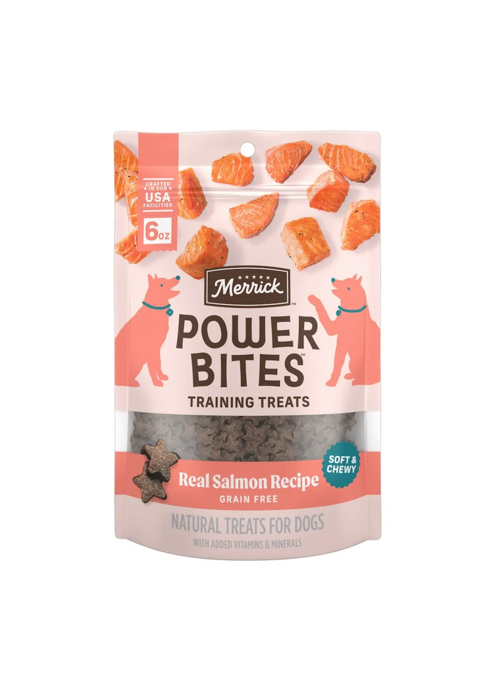Merrick Merrick Power Bites Real Salmon Training Dog Treats - 6 oz