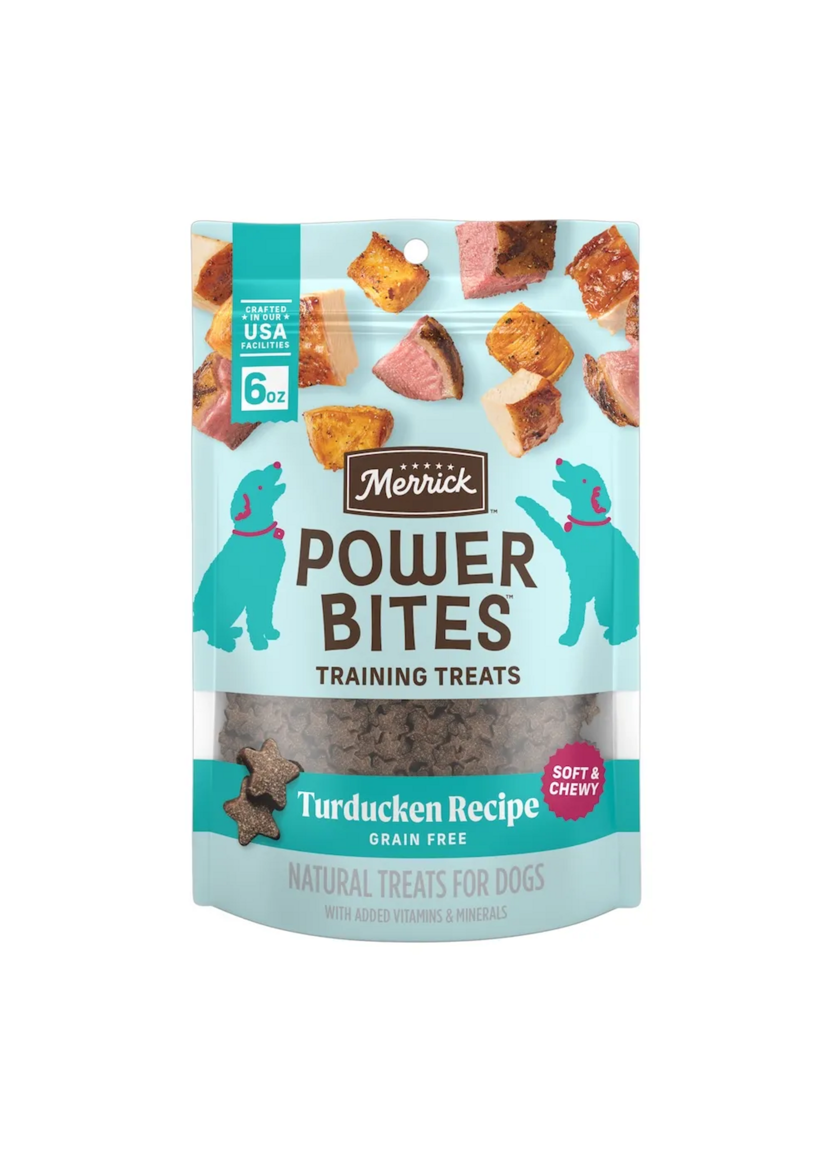 Merrick Merrick Power Bites Turducken Training Dog Treats - 6 oz