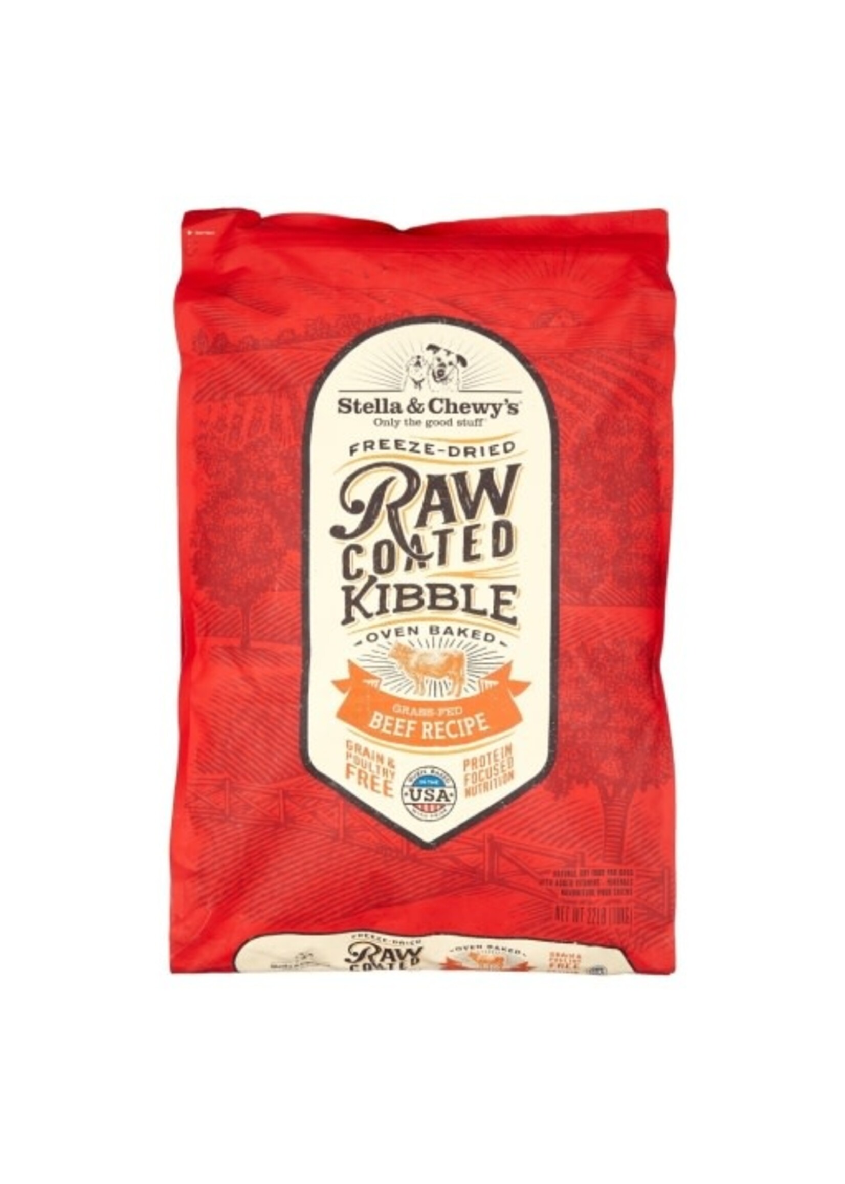 Stella & Chewy's Stella & Chewy's Raw Coated Grain-Free Beef Dog Food - 22 lb