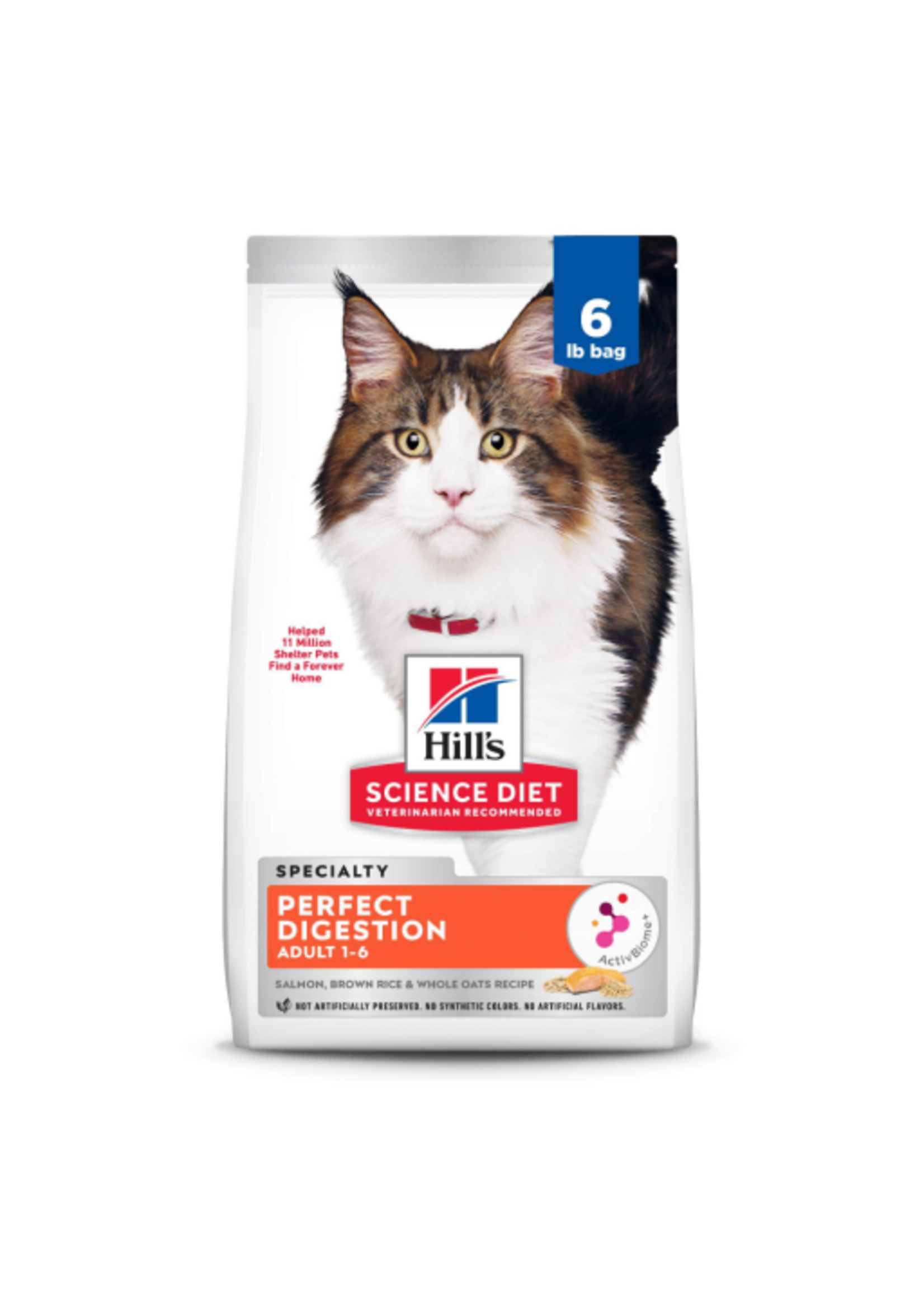 Hill's Science Diet Hill's Science Diet Cat Adult Perfect Digestion Salmon - 6 lb