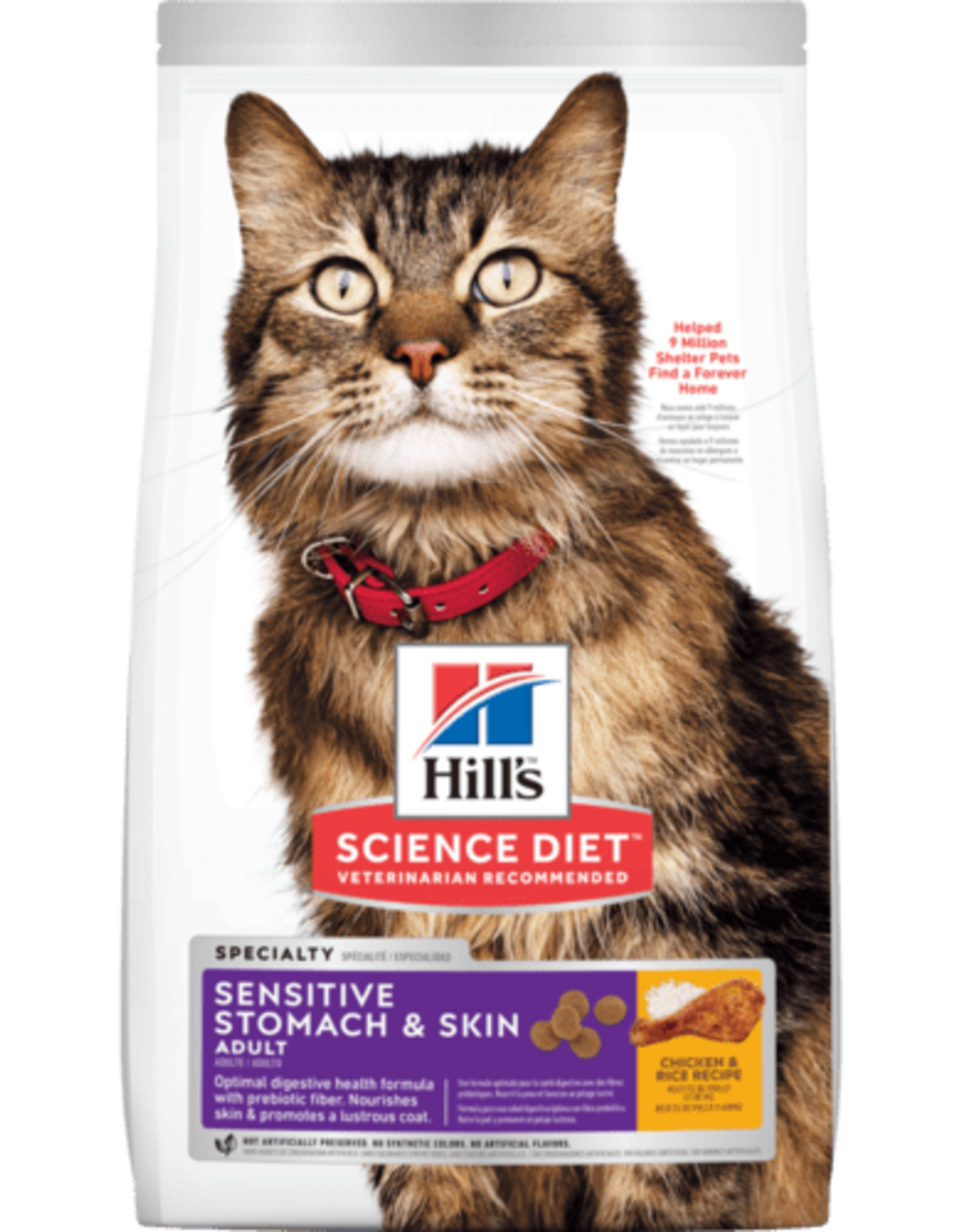 Hill's Science Diet Hill's Science Diet Cat Adult Sensitive Skin & Stomach - 15.5 lb