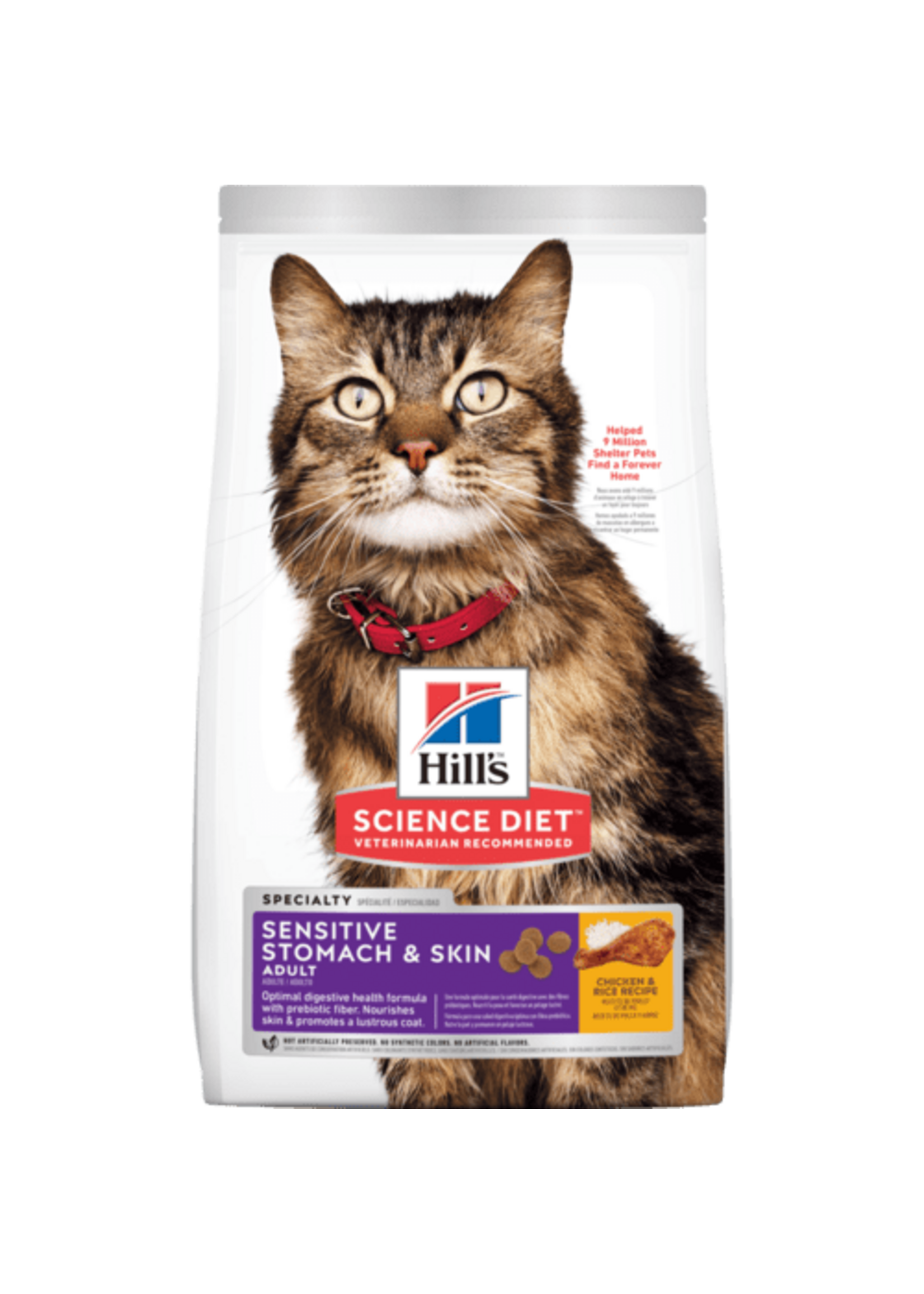 Hill's Science Diet Hill's Science Diet Cat Adult Sensitive Skin & Stomach - 15.5 lb