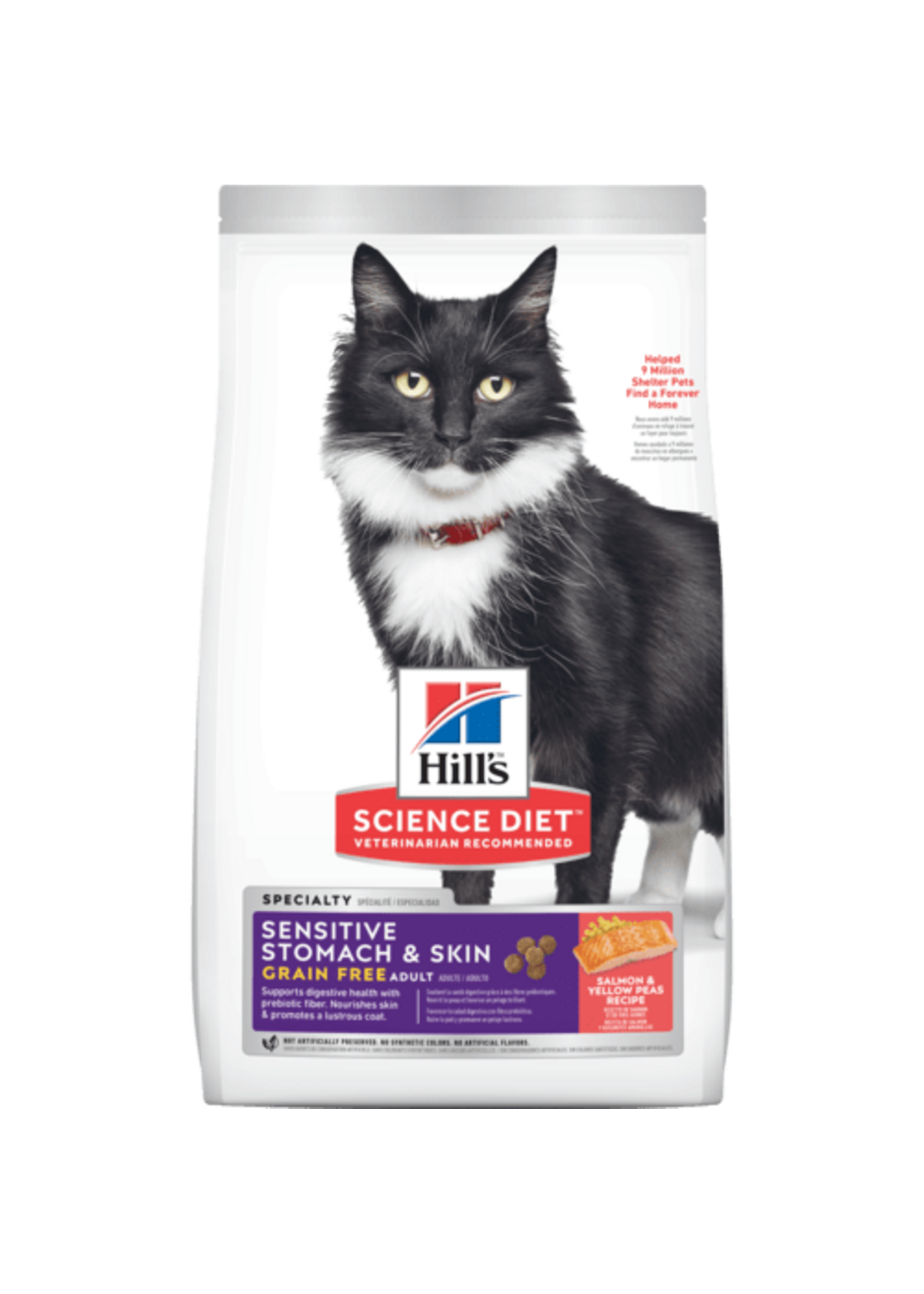 Hill's Science Diet Hill's Science Diet Cat Adult Sensitive Skin & Stomach Salmon - 13 lb
