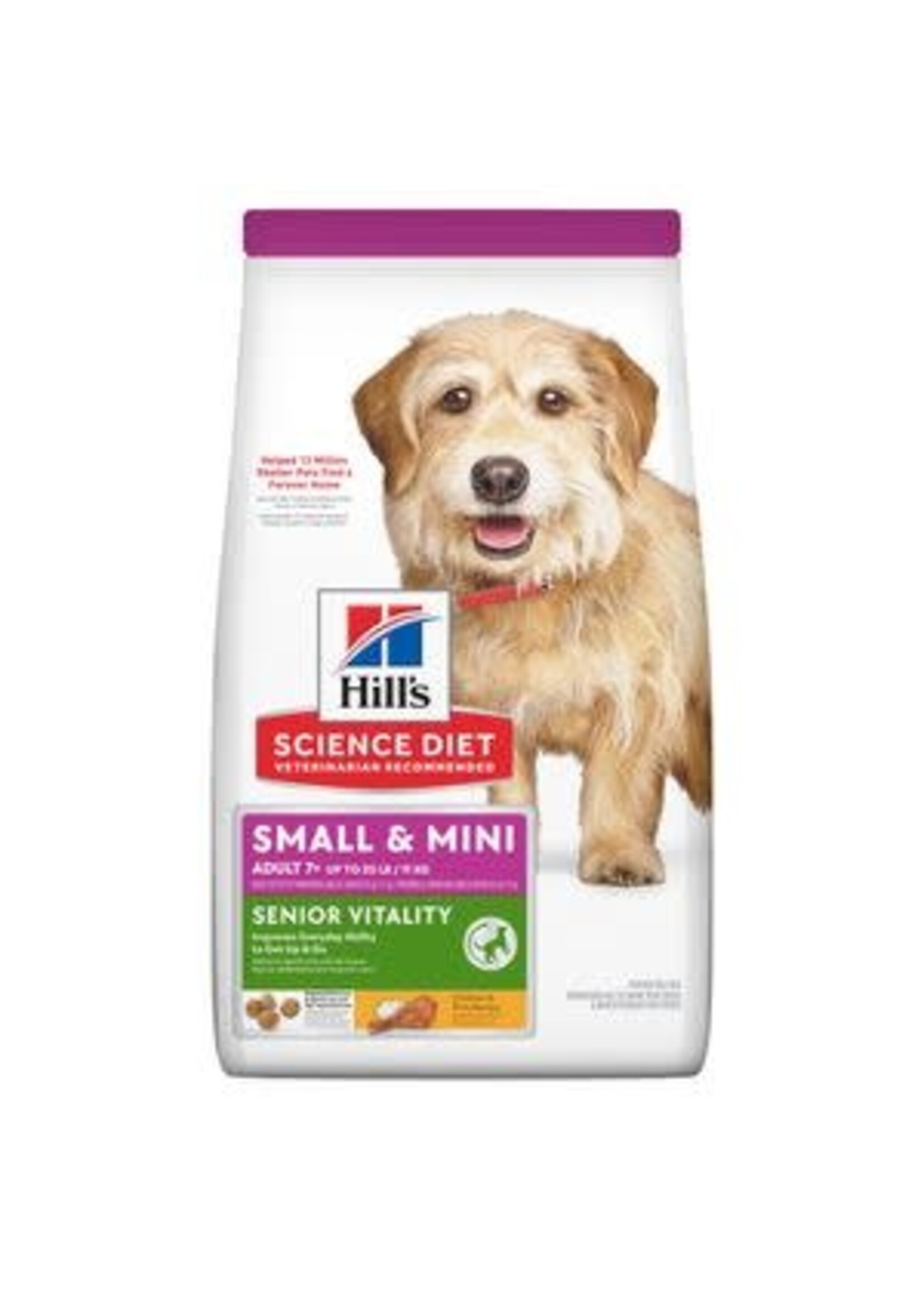 Hill's Science Diet Hill's Science Diet Dog Adult 7+ Senior Vitality Small & Mini Chicken - 12.5 lb