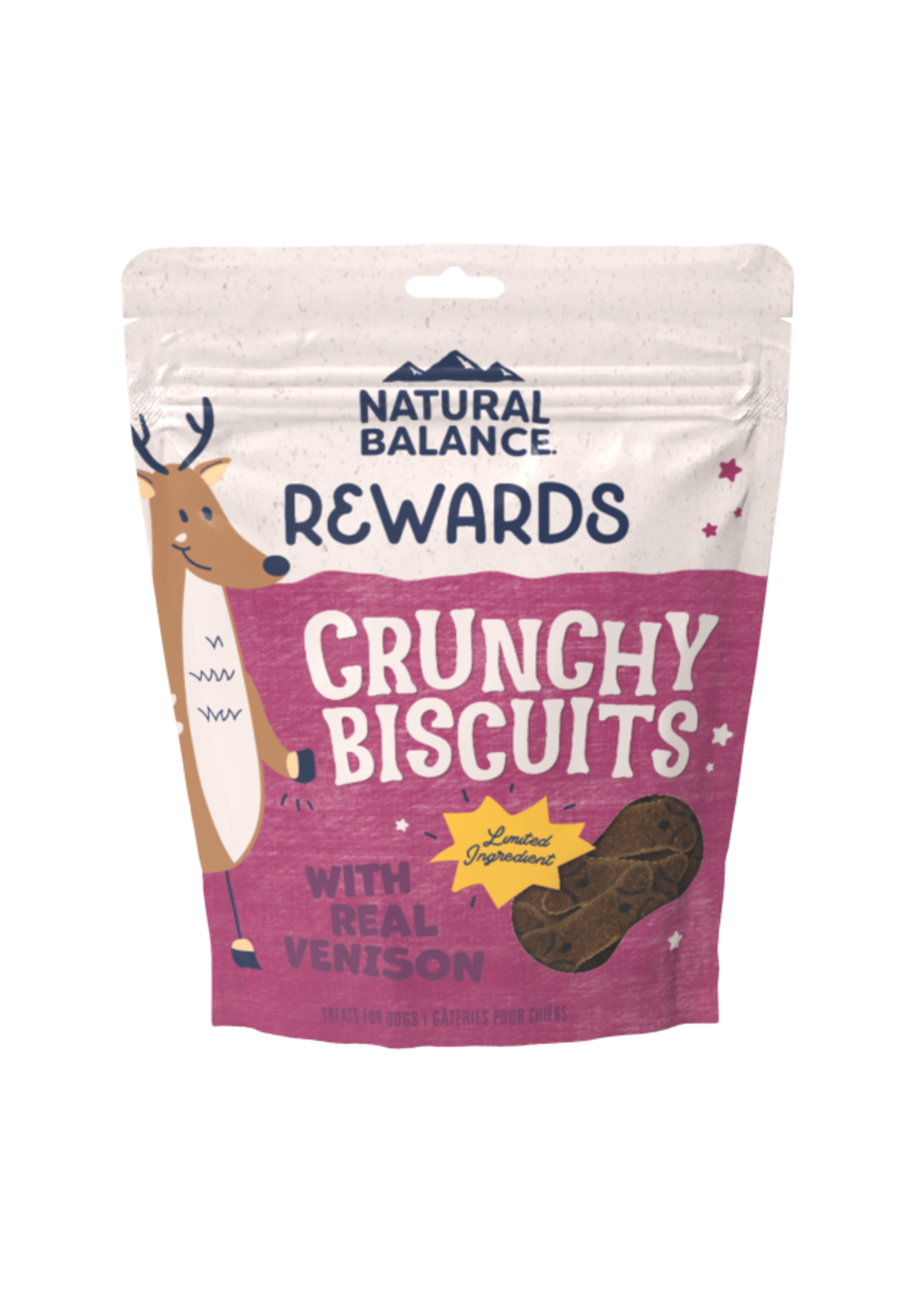 Natural Balance Natural Balance Rewards Crunchy Biscuits with Real Venison Dog Treats - 14 oz
