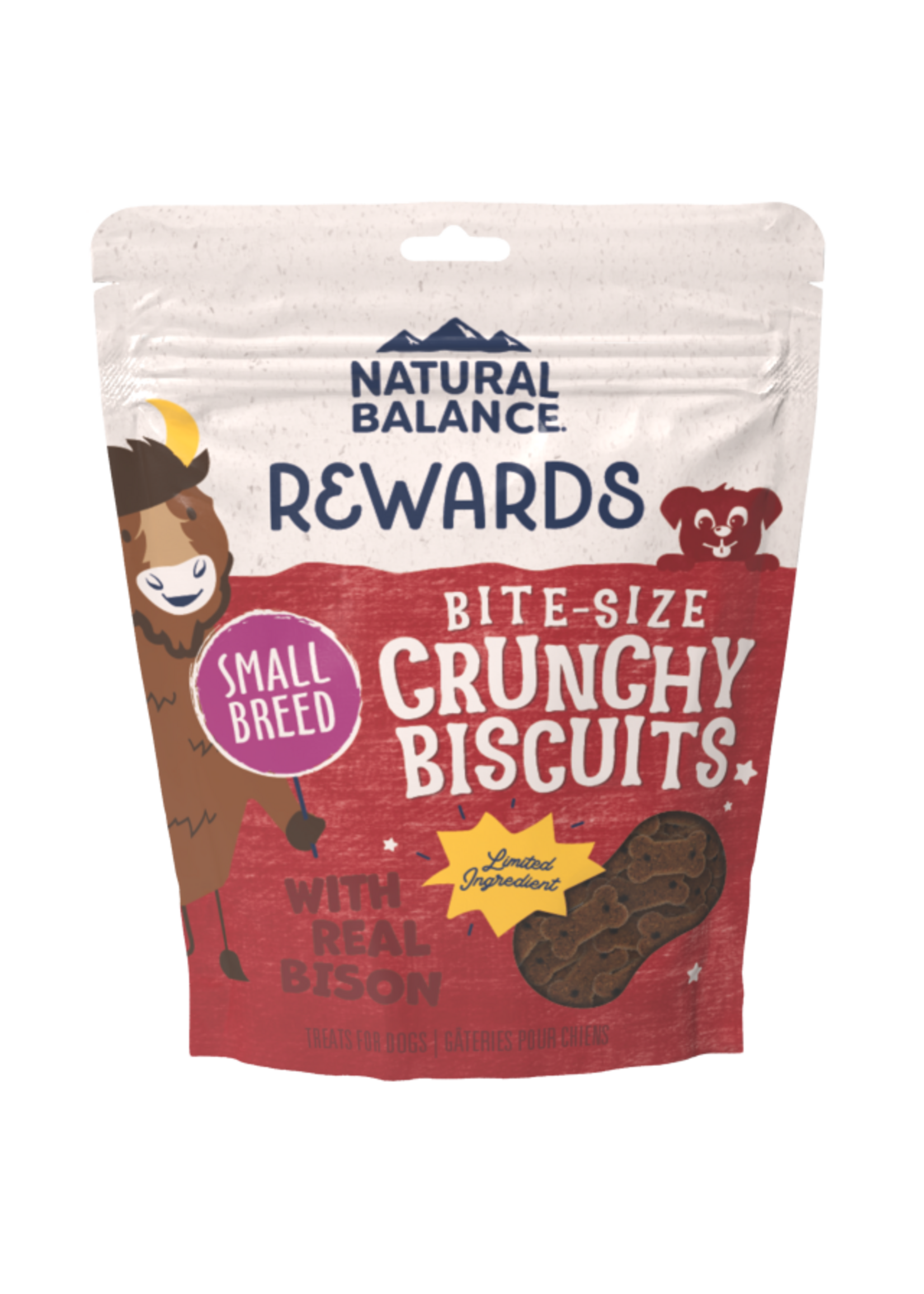 Natural Balance Natural Balance Rewards Crunchy Biscuits Small Breed with Real Bison - 8 oz