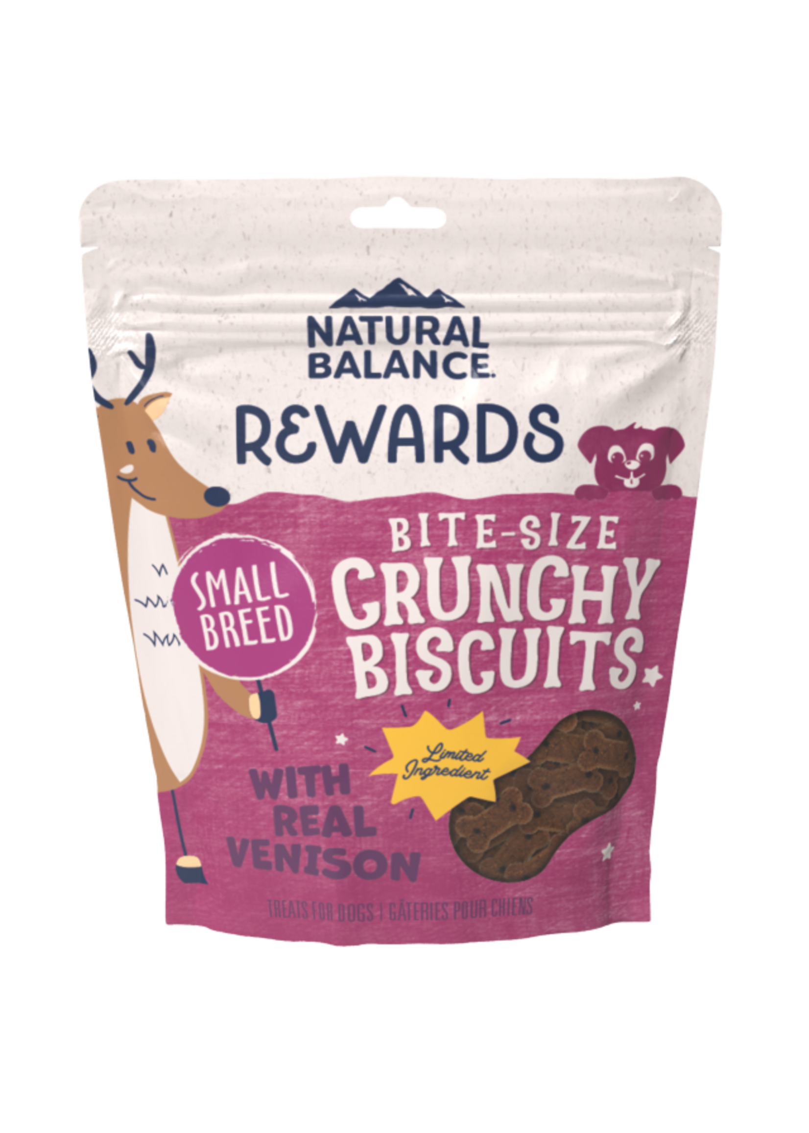 Natural Balance Natural Balance Rewards Crunchy Biscuits Small Breed with Real Venison - 8 oz