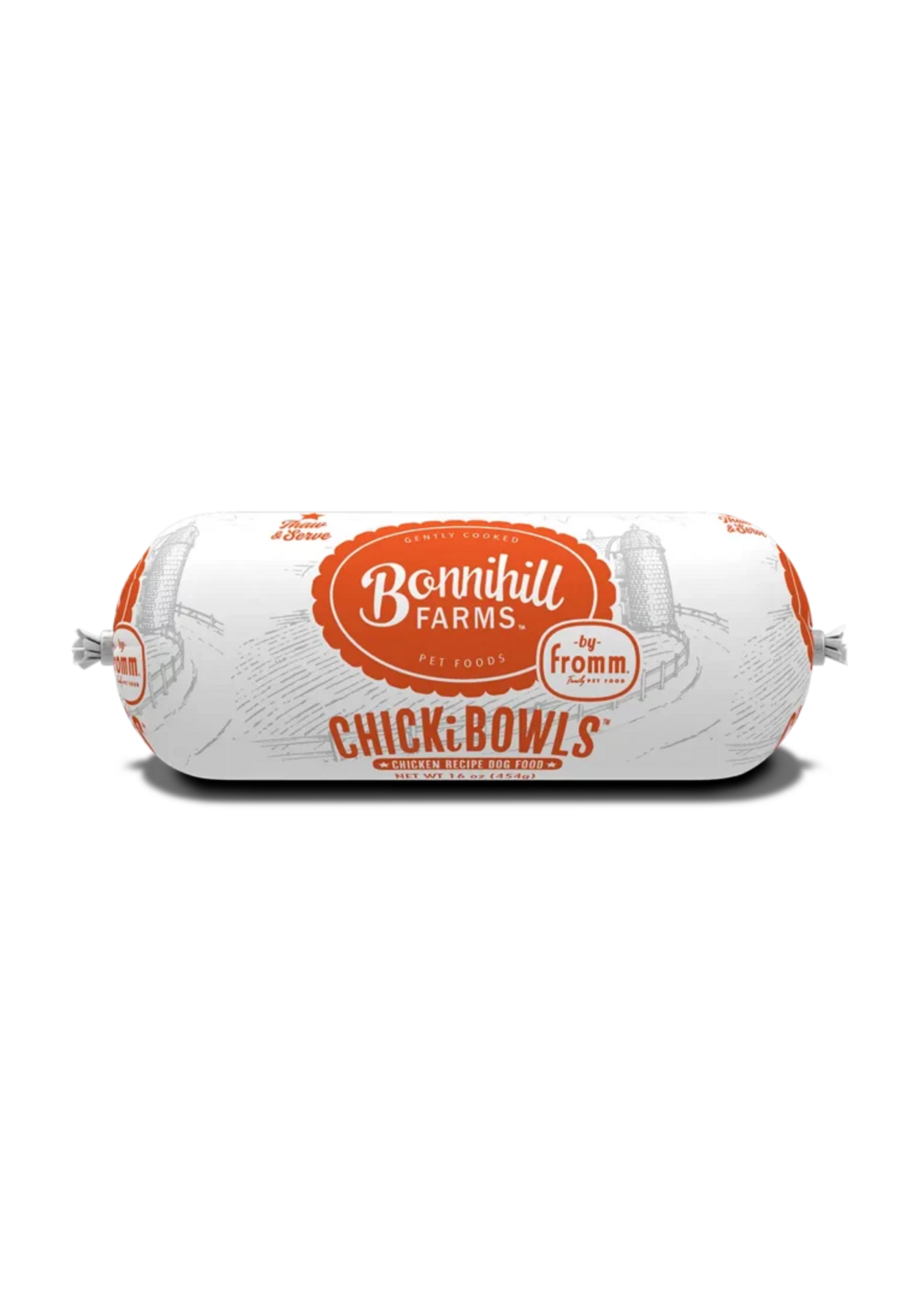 Fromm Bonnihill Farms by Fromm ChickiBowls Chicken Recipe Gently Cooked Frozen Dog Food - 1 lb Chub