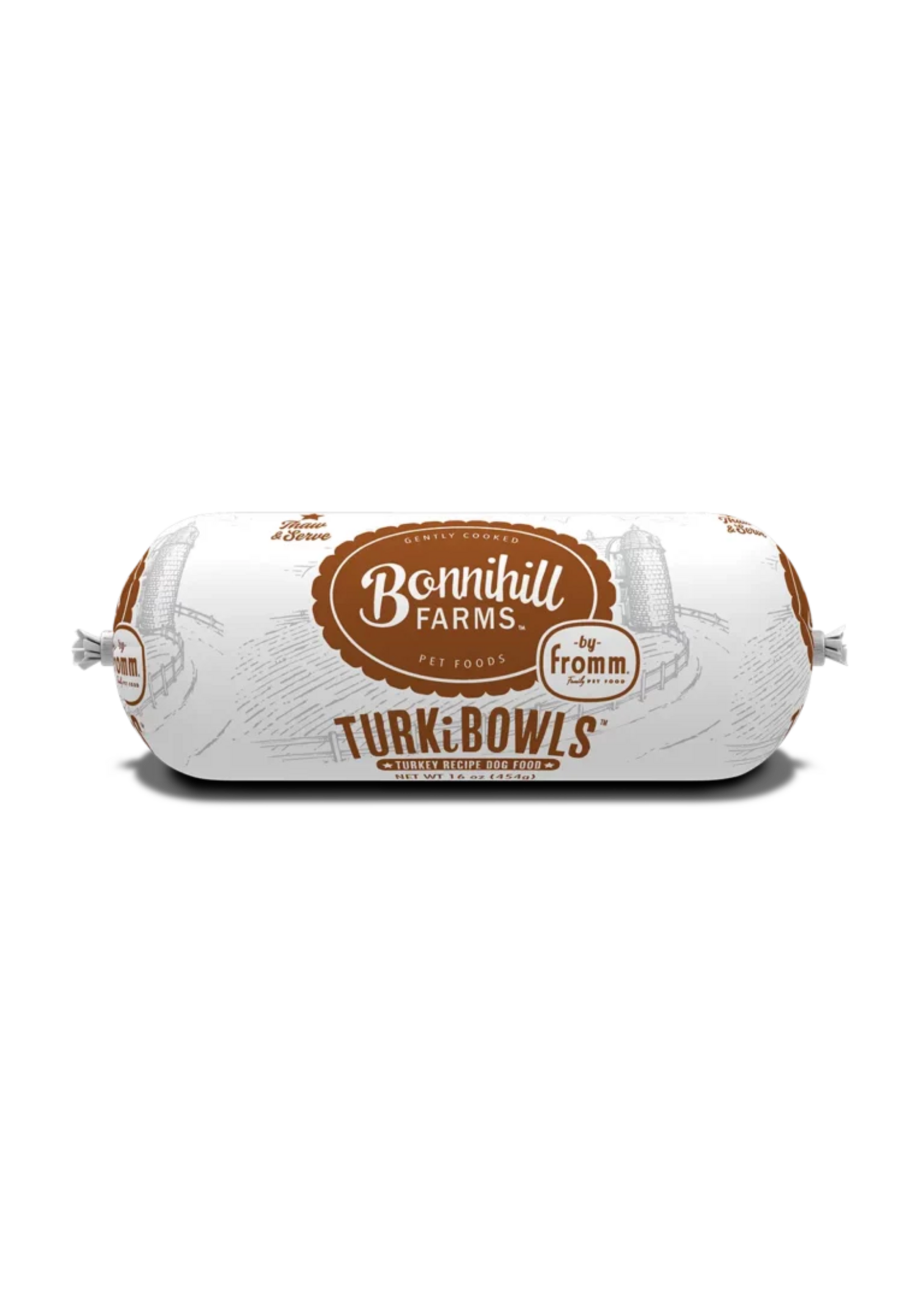 Fromm Bonnihill Farms by Fromm TurkiBowls Turkey Recipe Gently Cooked Frozen Dog Food - 1 lb Chub