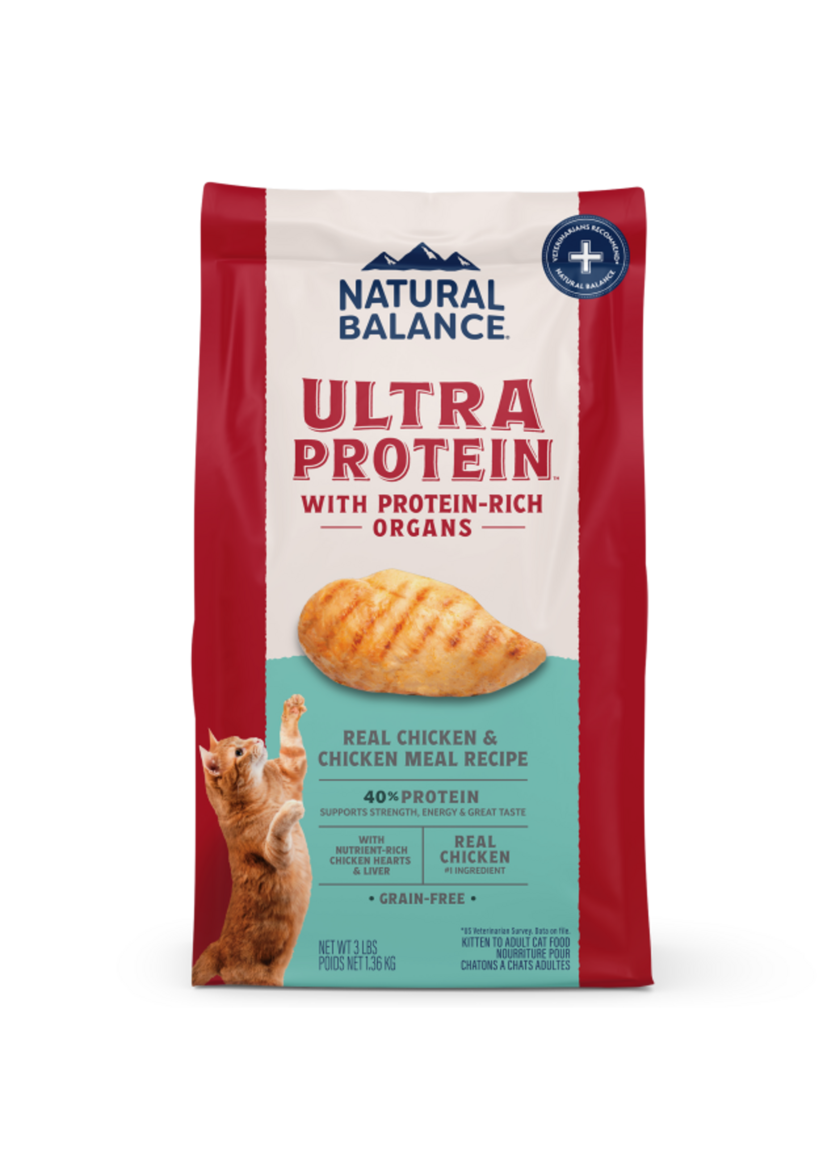 Natural Balance Natural Balance Ultra Protein Dry Cat Food Chicken & Chicken Meal Recipe - 6 lb