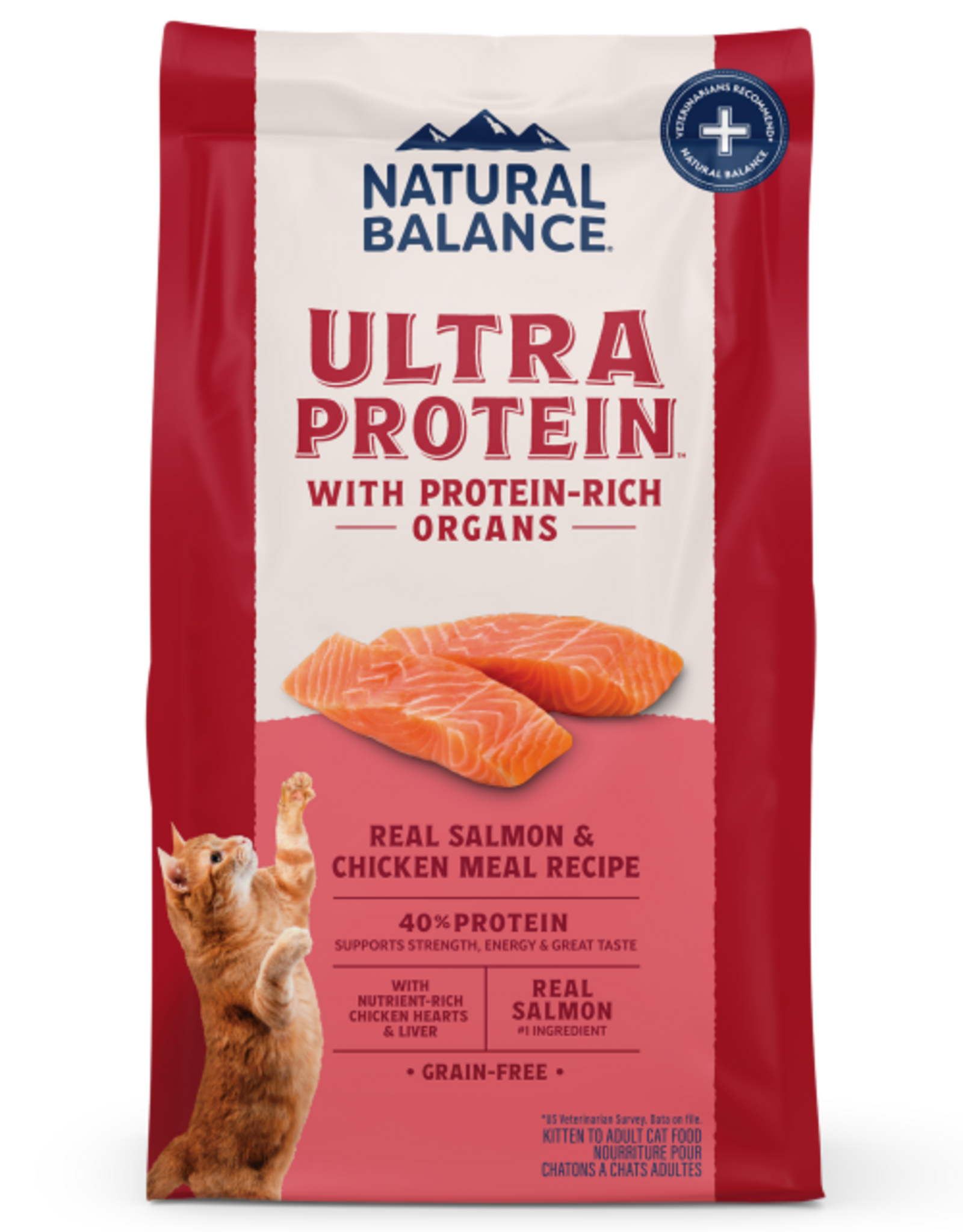 Natural Balance Natural Balance Ultra Protein Dry Cat Food Salmon & Chicken Meal Recipe - 3 lb