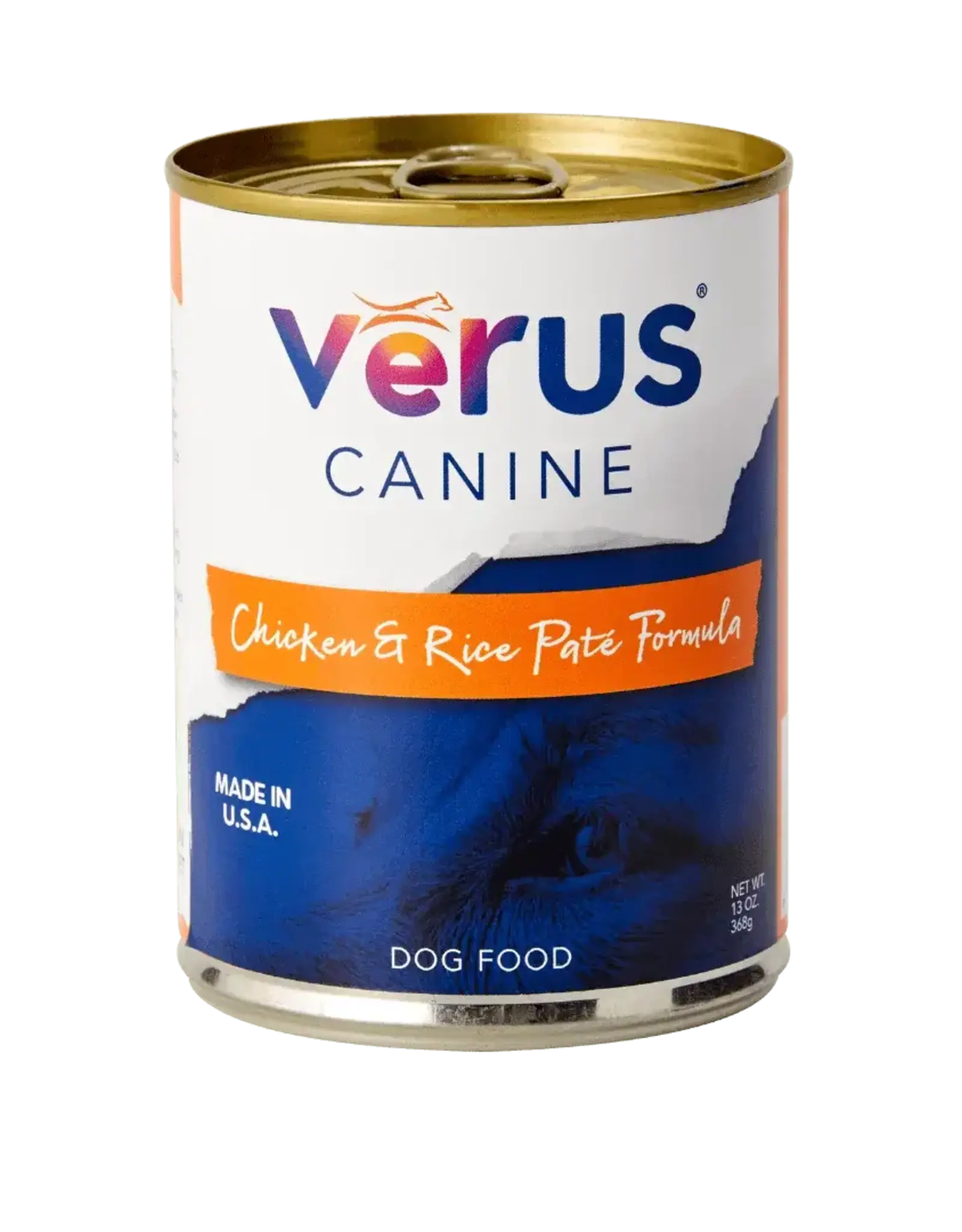 Verus VēRUS Canine Wet Dog Food Chicken & Rice Paté Formula Can - 13.2 oz, Case of 12