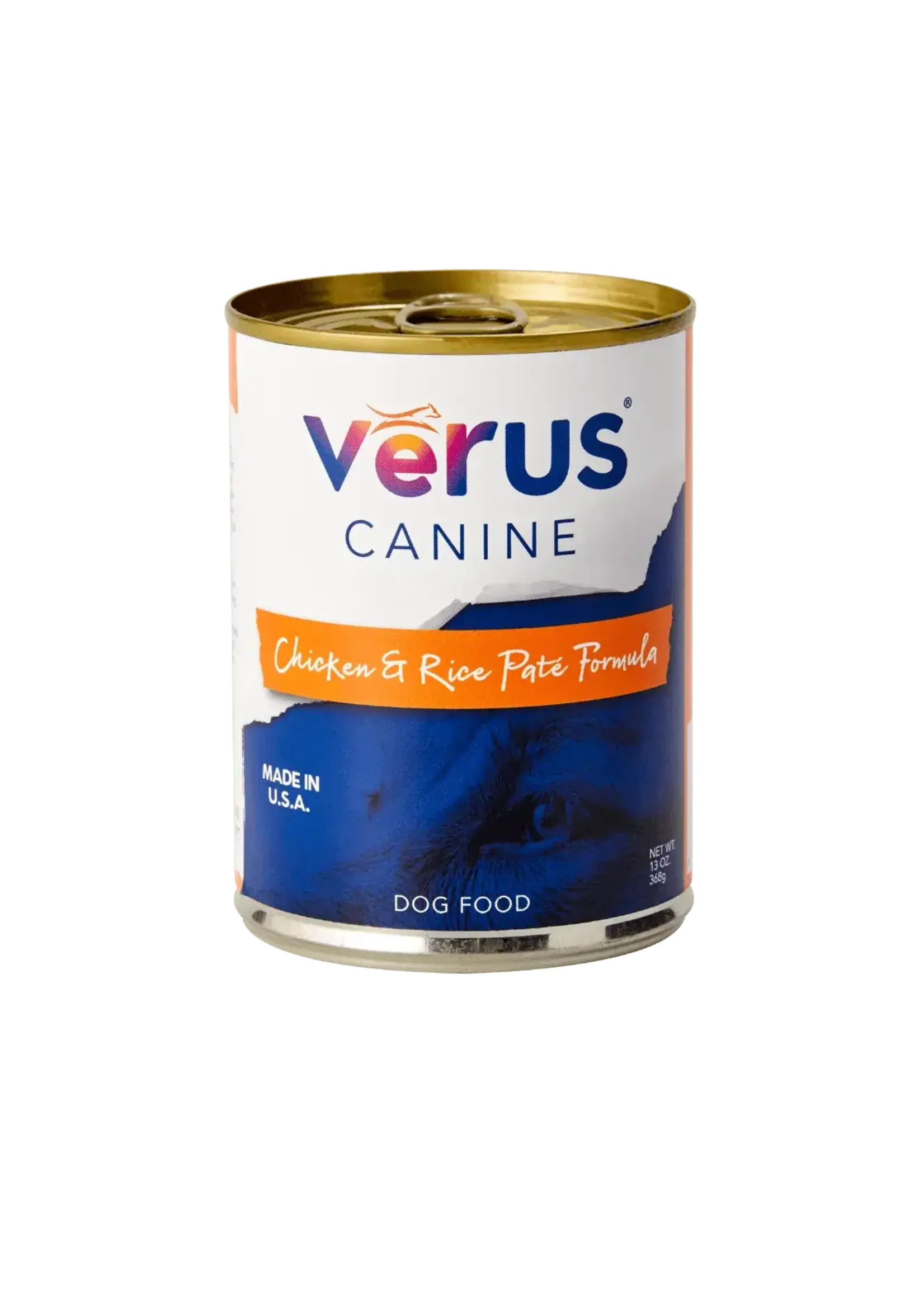 Verus VēRUS Canine Wet Dog Food Chicken & Rice Paté Formula Can - 13.2 oz, Case of 12