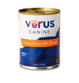 Verus VēRUS Canine Wet Dog Food Chicken & Rice Paté Formula Can - 13.2 oz, Case of 12