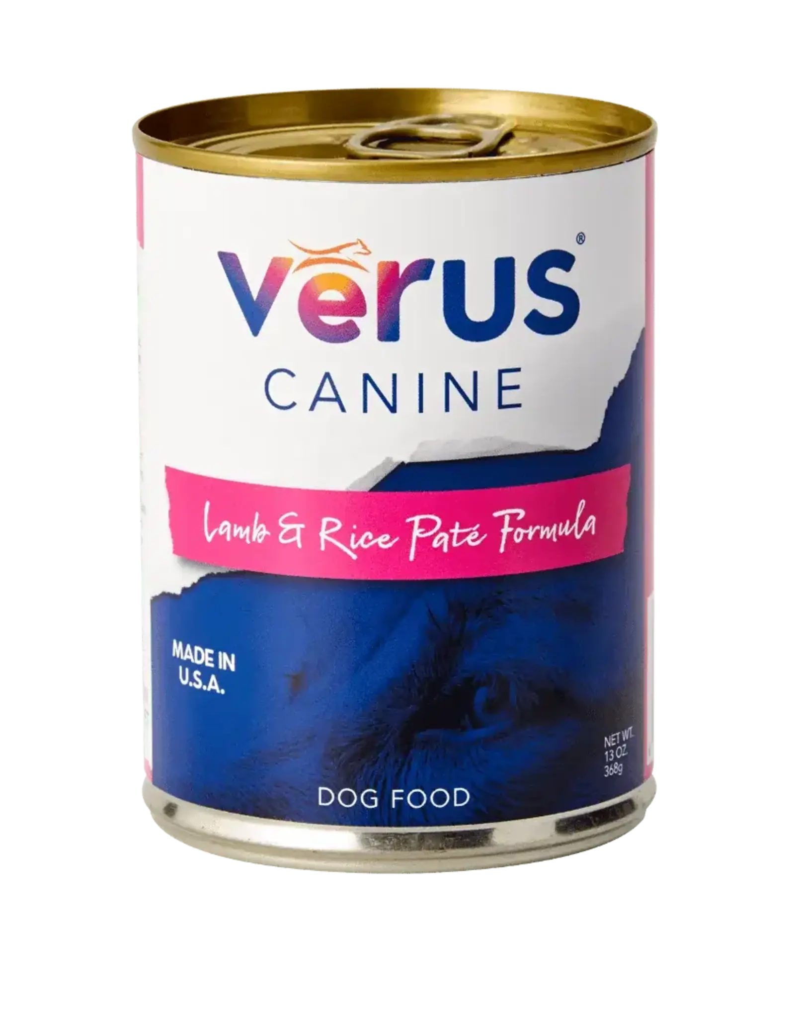 Verus VēRUS Canine Wet Dog Food Lamb & Rice Paté Formula Can - 13 oz, Case of 12
