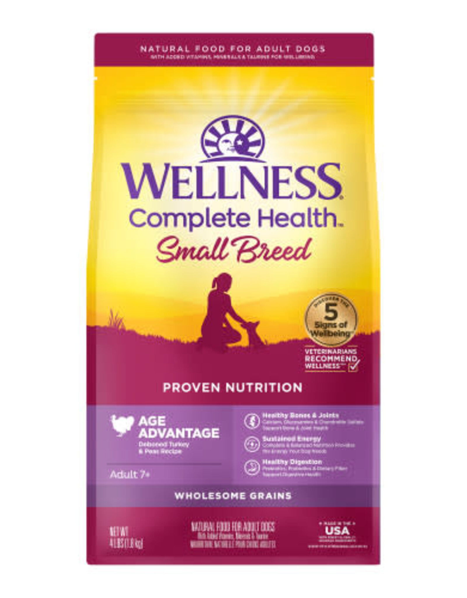 Wellness Wellness Dry Dog Food Small Breed Senior - 4 lb