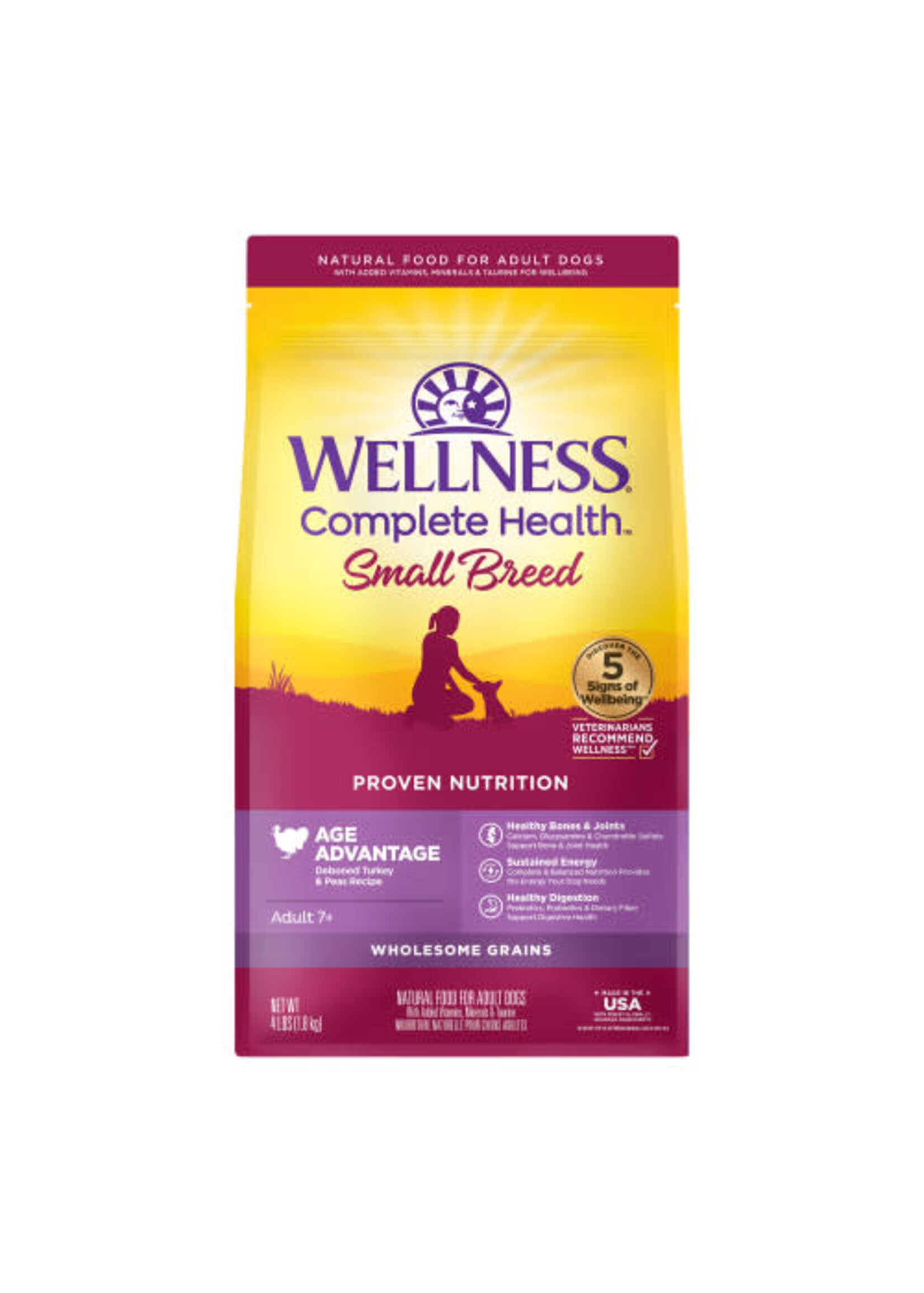 Wellness Wellness Dry Dog Food Small Breed Senior - 4 lb