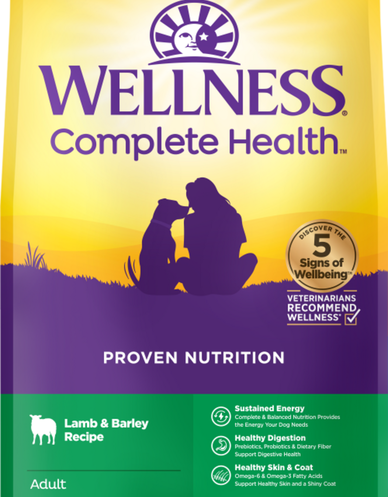 Wellness Wellness Dry Dog Food Lamb & Barley - 5 lb