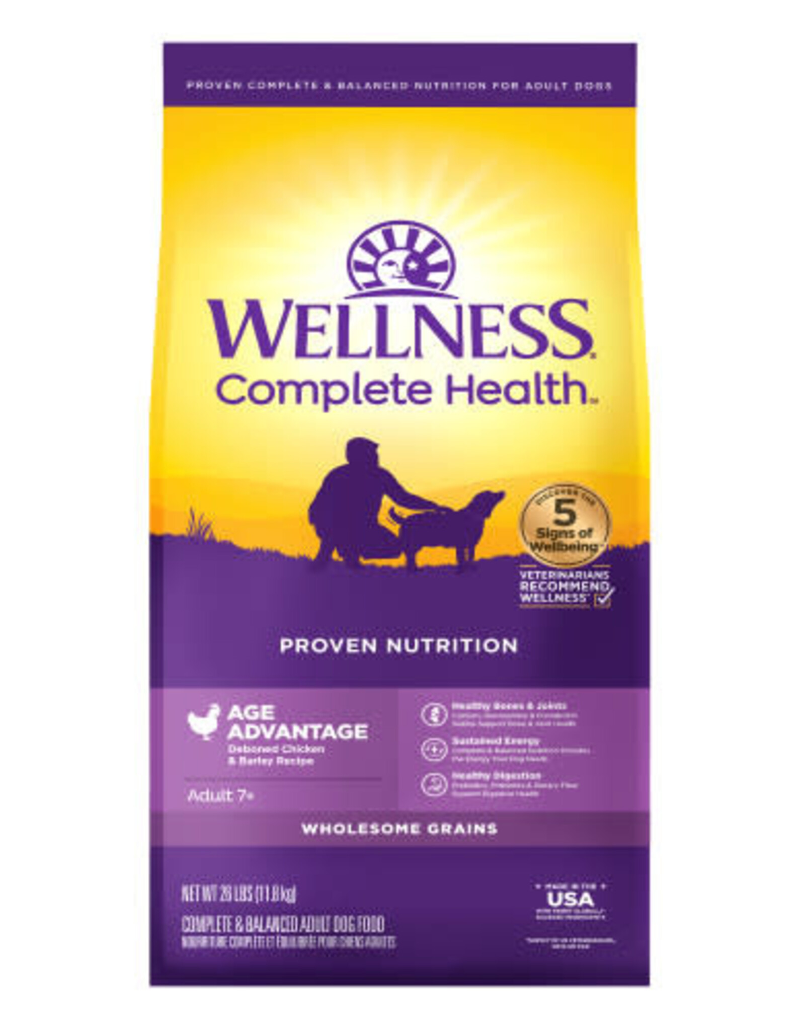 Wellness Wellness Dry Dog Food Age Advantage Adult 7+ Senior - 15 lb