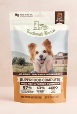 Badlands Ranch Superfood Complete Air-Dried Dog Food - Wild Fish & Turkey Formula - 24 oz