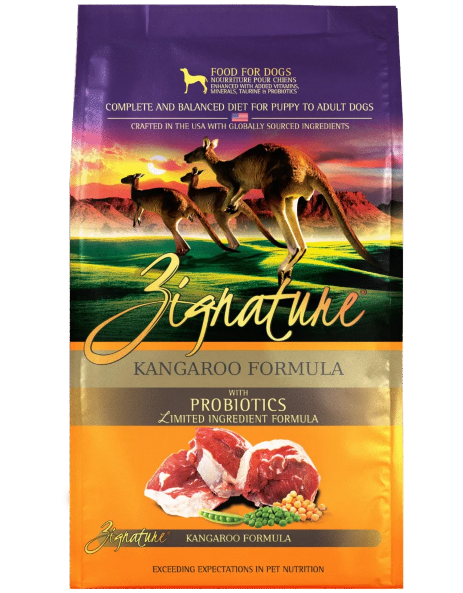 Zignature Zignature Original Kangaroo Formula Dry Dog Food - 4 lb
