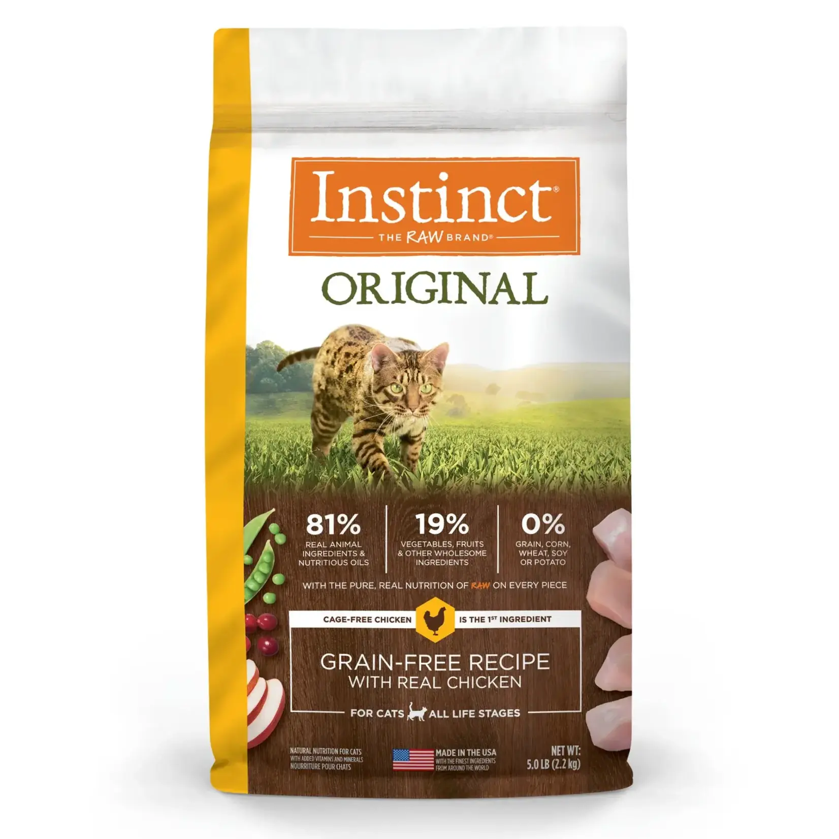 Instinct Instinct Original Kibble Real Chicken Recipe Dry Cat Food - 5 lb