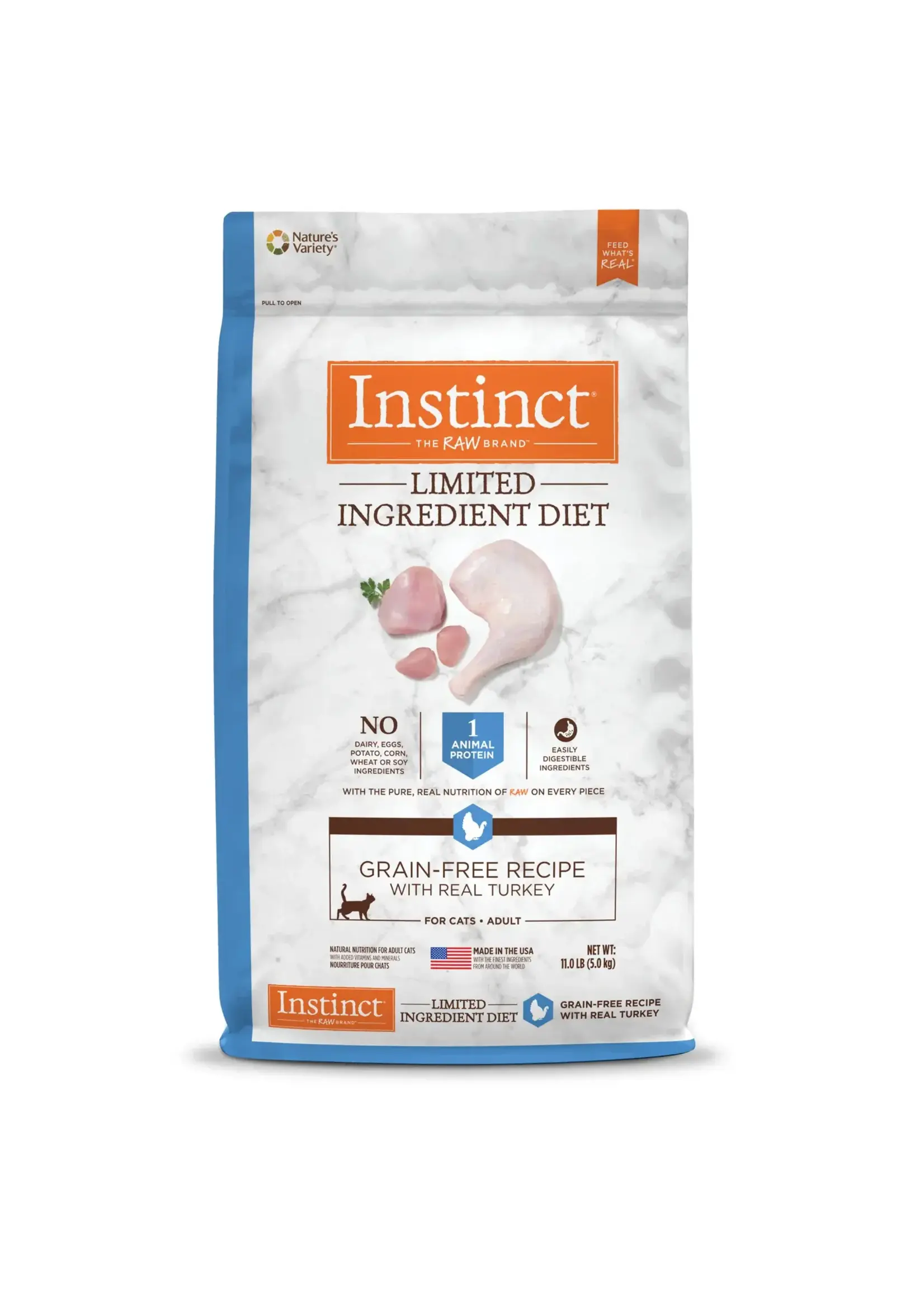 Instinct Instinct Limited Ingredient Diet Kibble Real Turkey Recipe Dry Cat Food - 11 lb