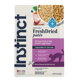 Instinct Instinct FreshDried Patés Rabbit Recipe Freeze Dried Cat Food - 13 oz