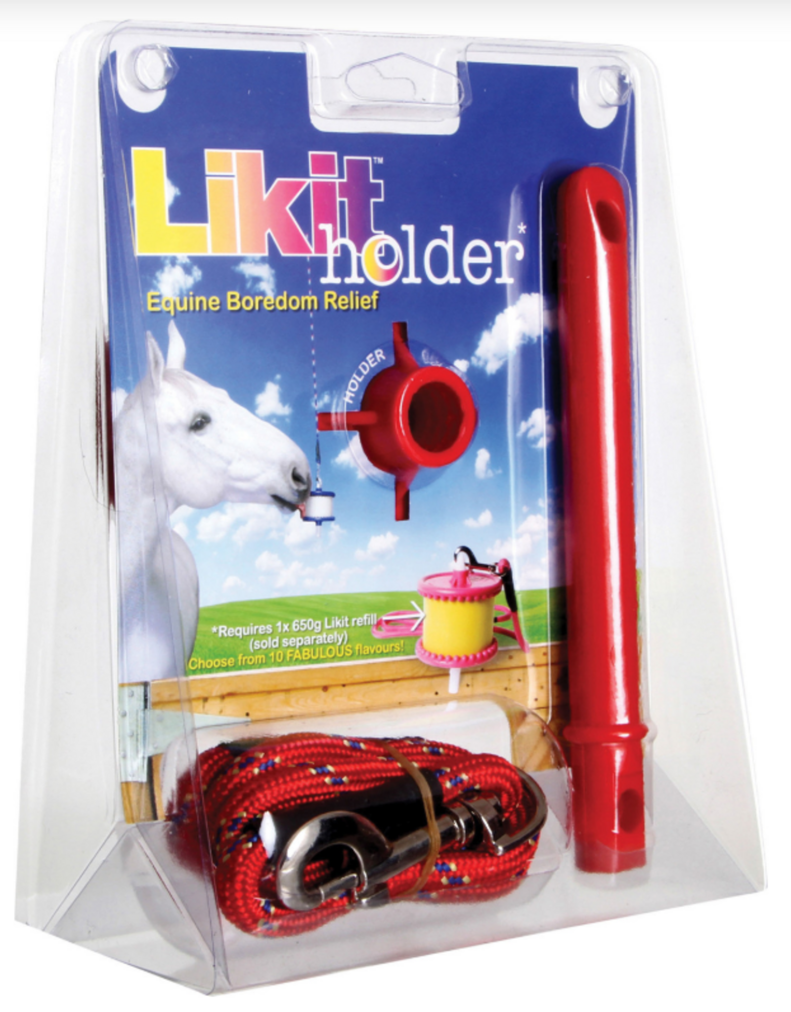 Likit Holder for Horses - Red