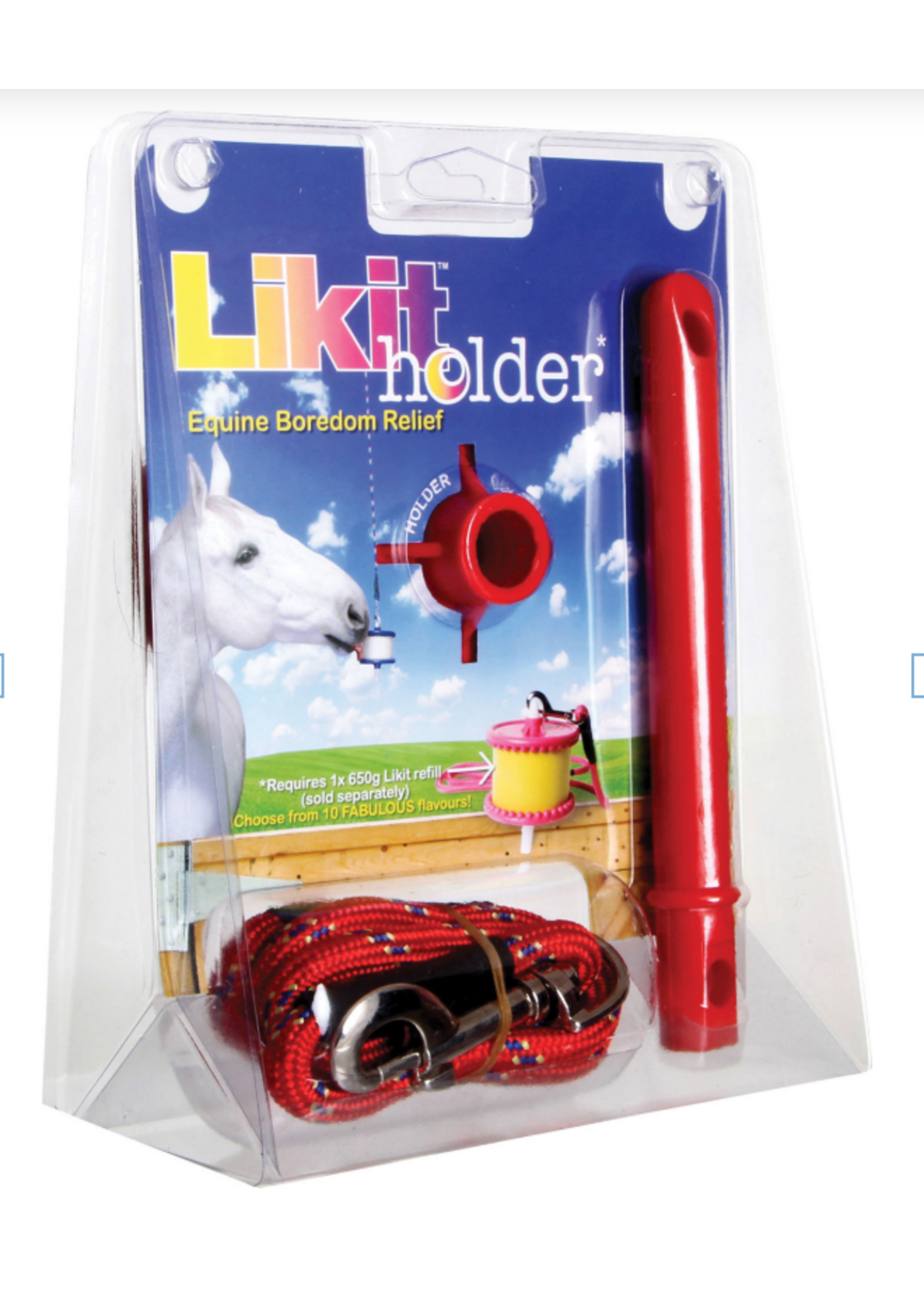 Likit Holder for Horses - Red