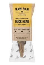 Vital Essentials Vital Essentials Freeze-Dried Raw Bar Dog Treat - Duck Head - 1 oz