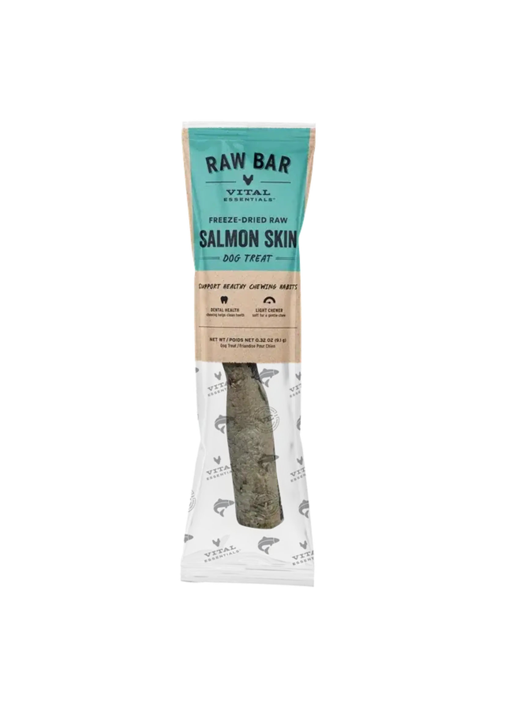 Vital Essentials Vital Essentials Freeze-Dried Raw Bar Dog Treat - Salmon Skin - 0.32 oz