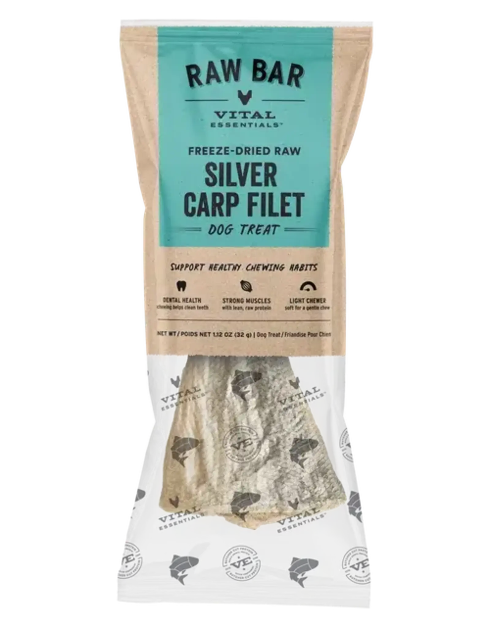 Vital Essentials Vital Essentials Freeze-Dried Raw Bar Dog Treat - Silver Carp Filet - 1.12 oz
