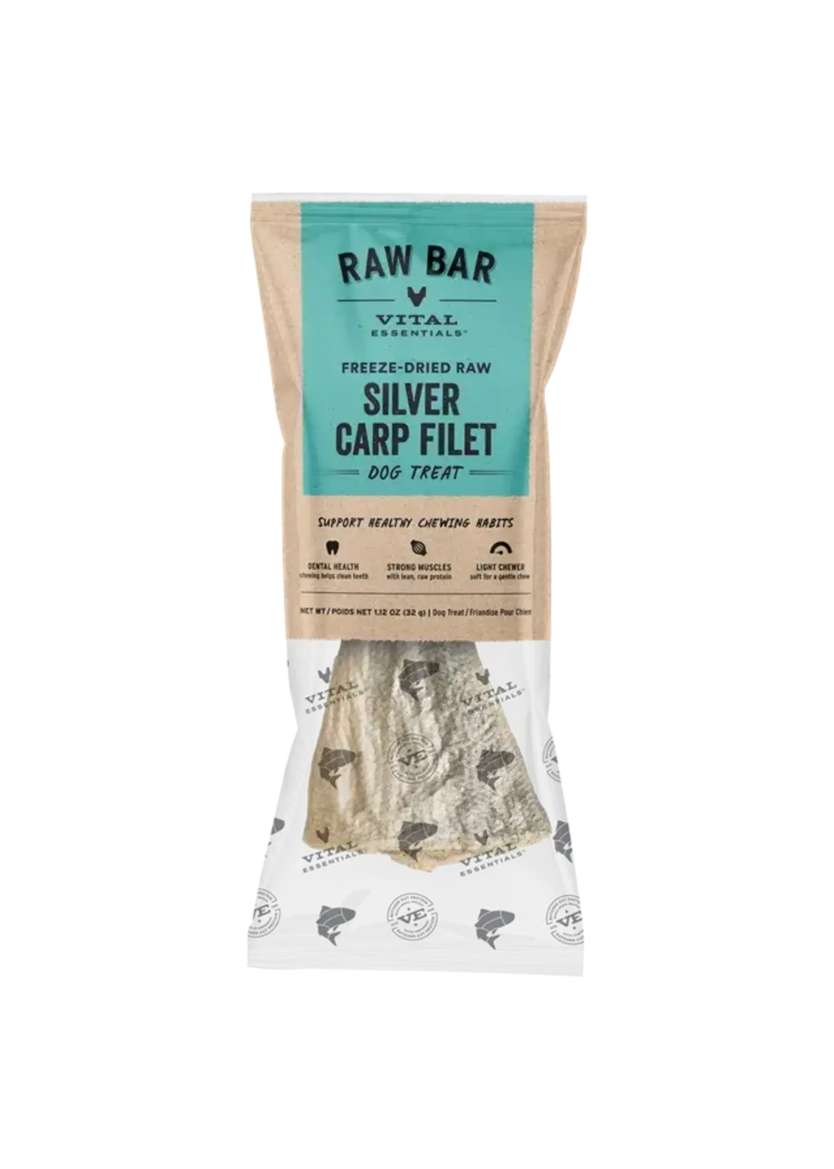 Vital Essentials Vital Essentials Freeze-Dried Raw Bar Dog Treat - Silver Carp Filet - 1.12 oz