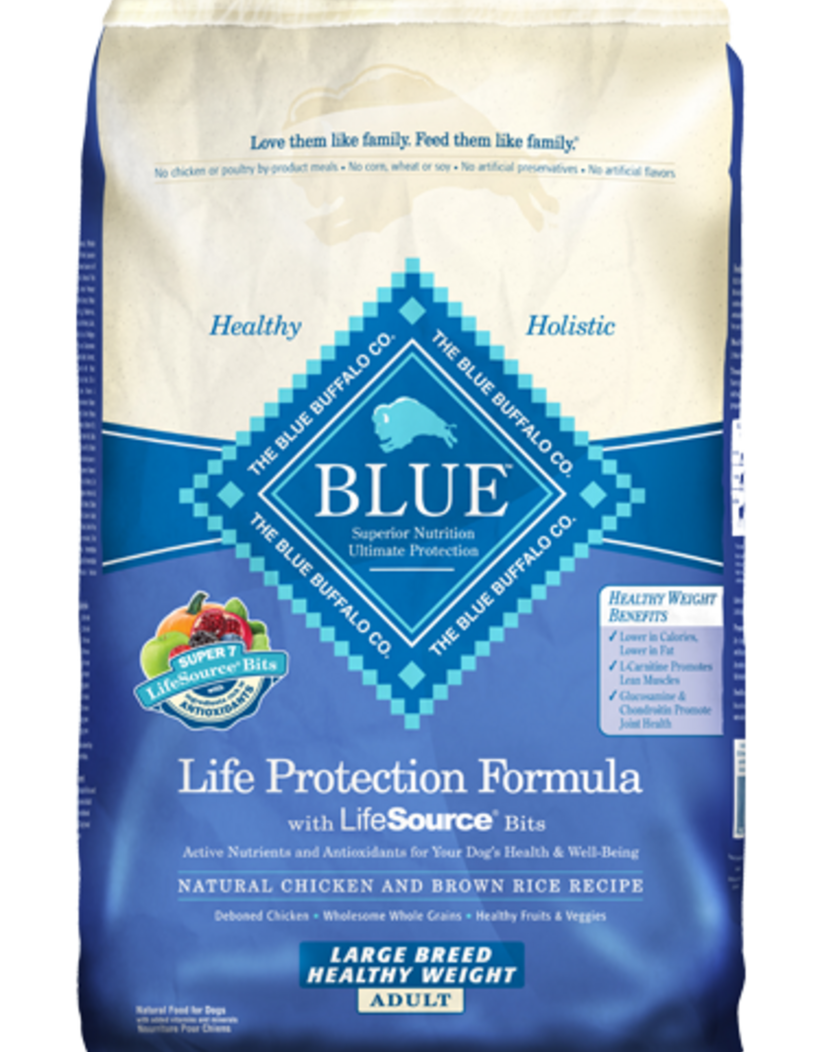 Blue Buffalo Blue Buffalo Life Protection Formula Dry Dog Food - Large Breed Weight Control Chicken - 30 lb