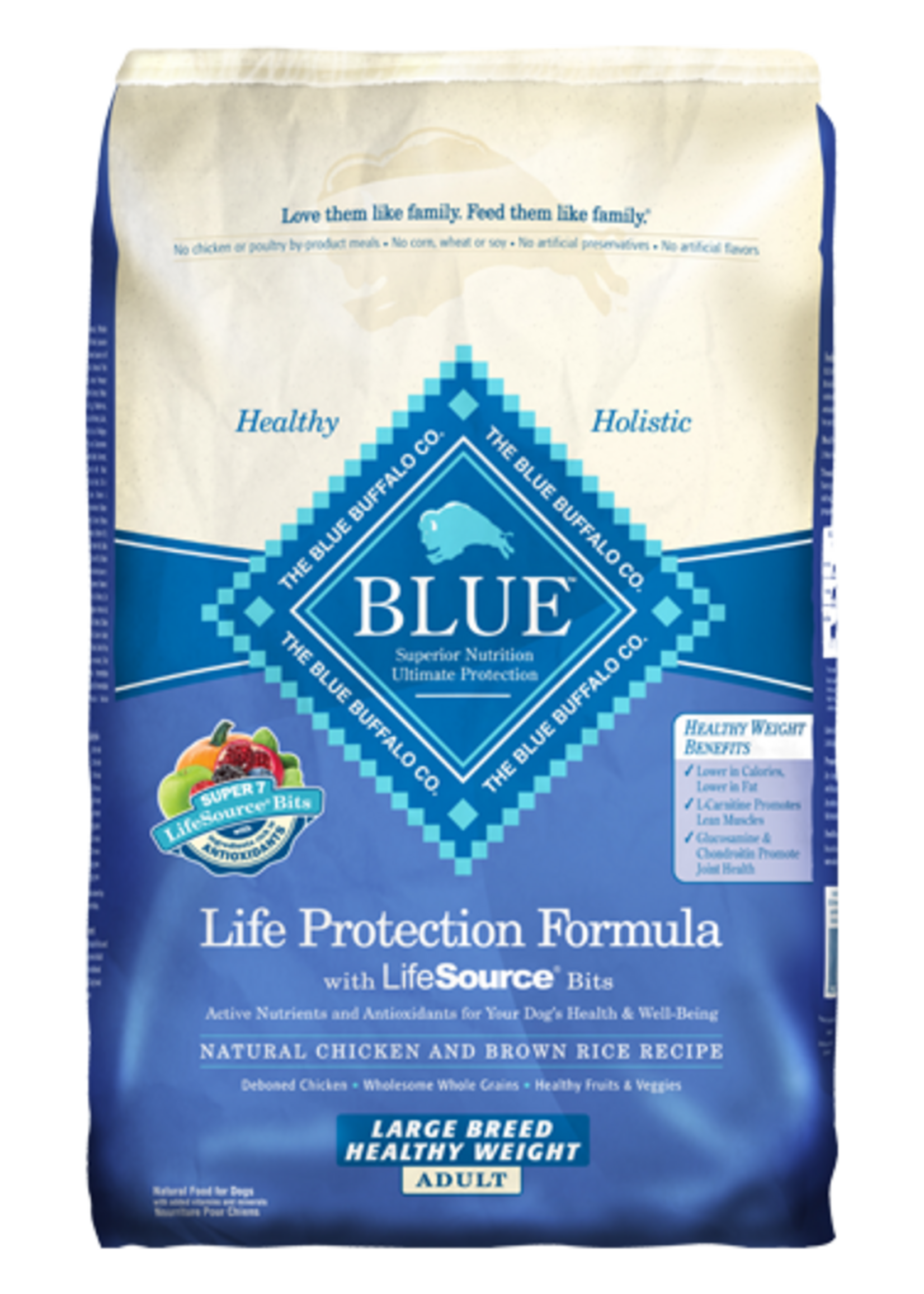Blue Buffalo Blue Buffalo Life Protection Formula Dry Dog Food - Large Breed Weight Control Chicken - 30 lb
