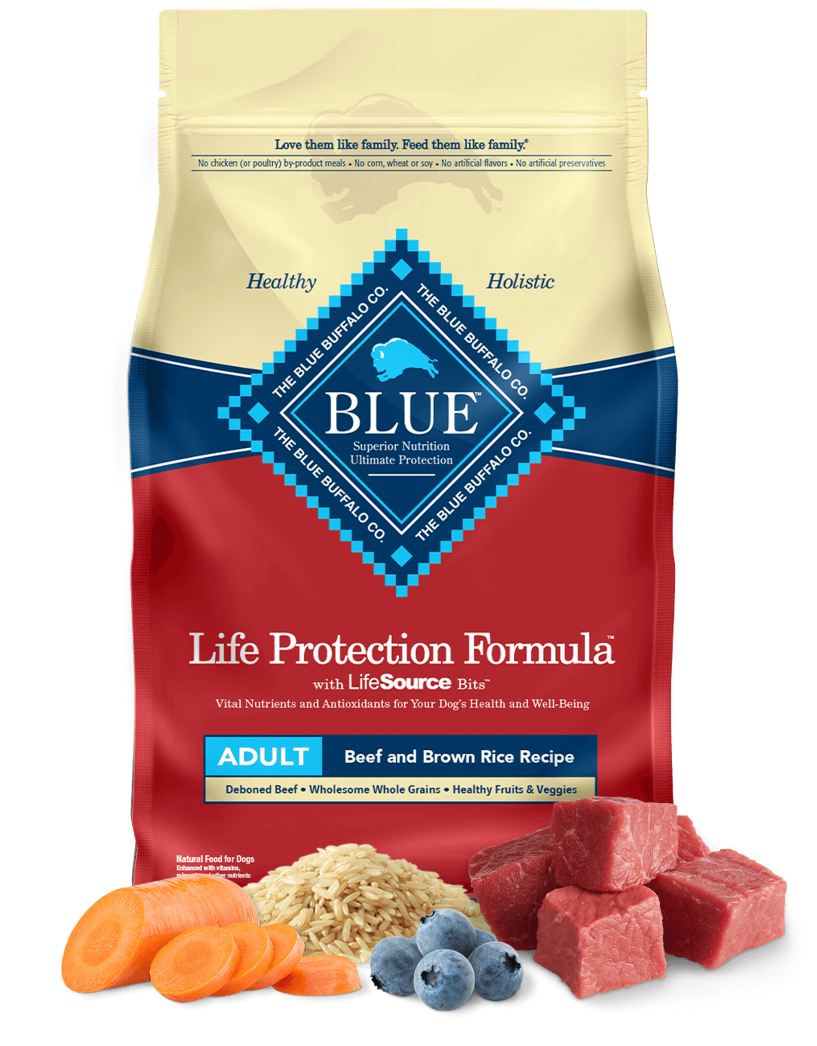 Blue Buffalo Blue Buffalo Life Protection Formula Dry Dog Food - Beef & Brown Rice - 30 lb