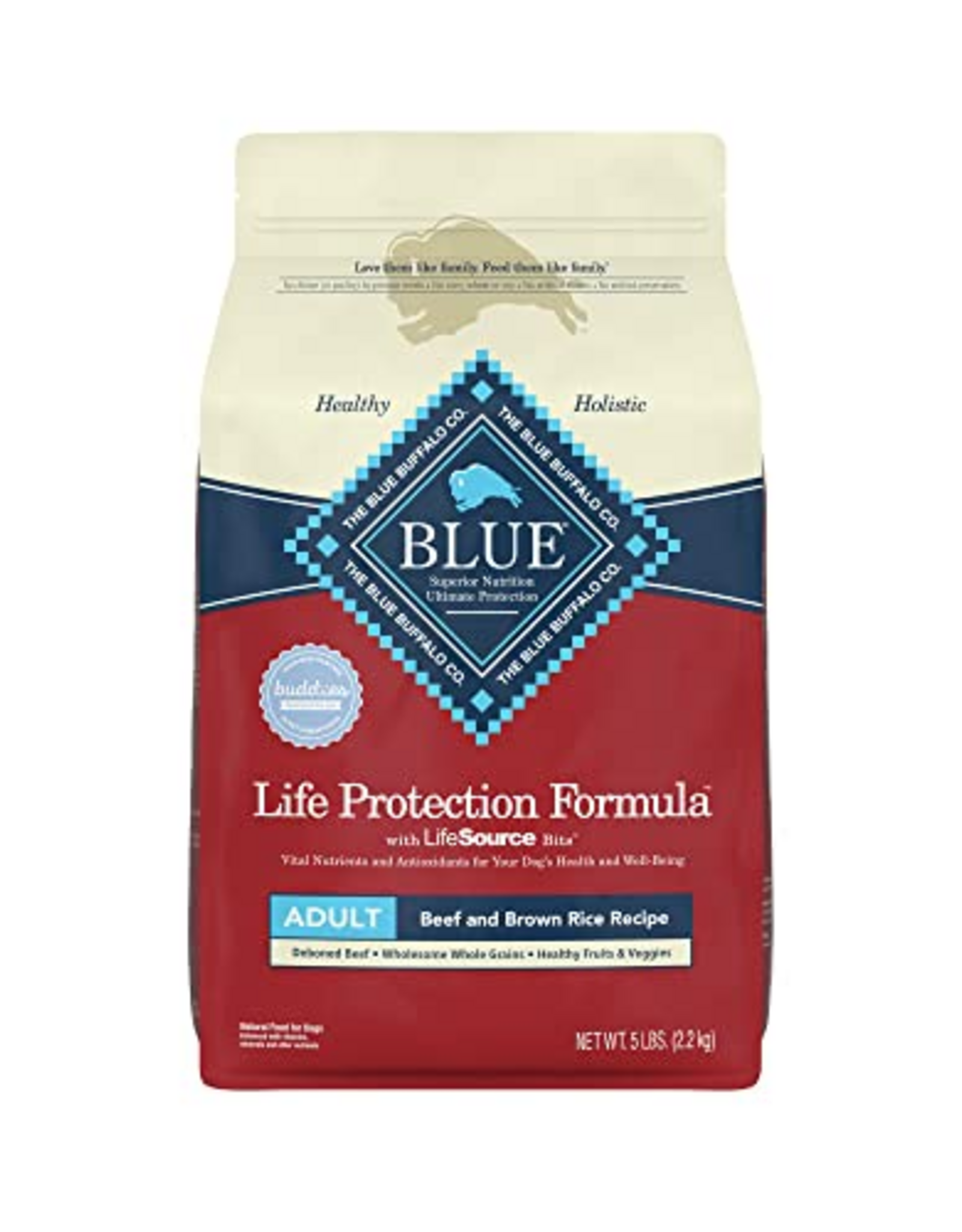 Blue Buffalo Blue Buffalo Life Protection Formula Dry Dog Food - Beef & Brown Rice - 5 lb