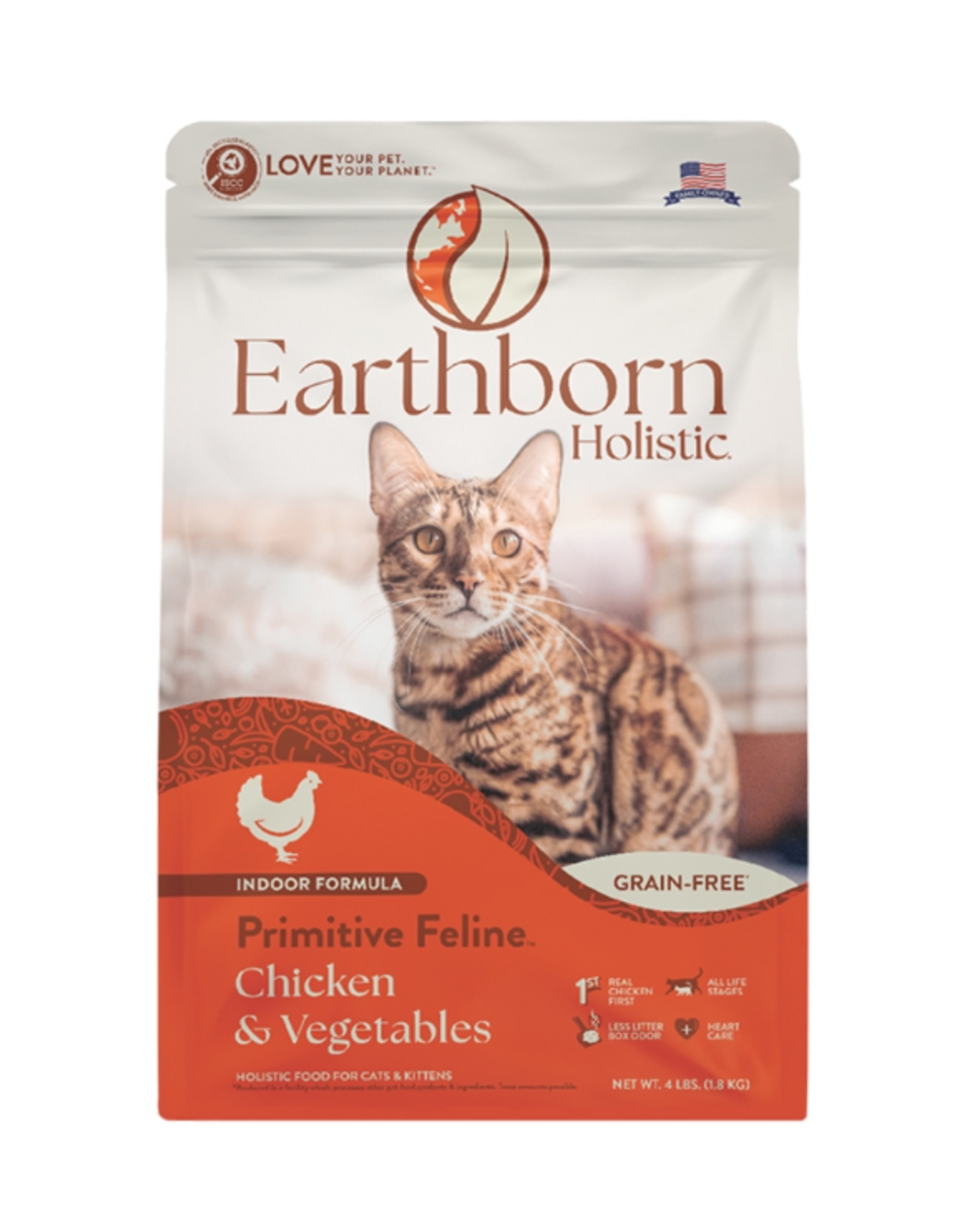 Earthborn Holistic Earthborn Holistic Primitive Feline Chicken & Vegetables Dry Cat Food - 4 lb