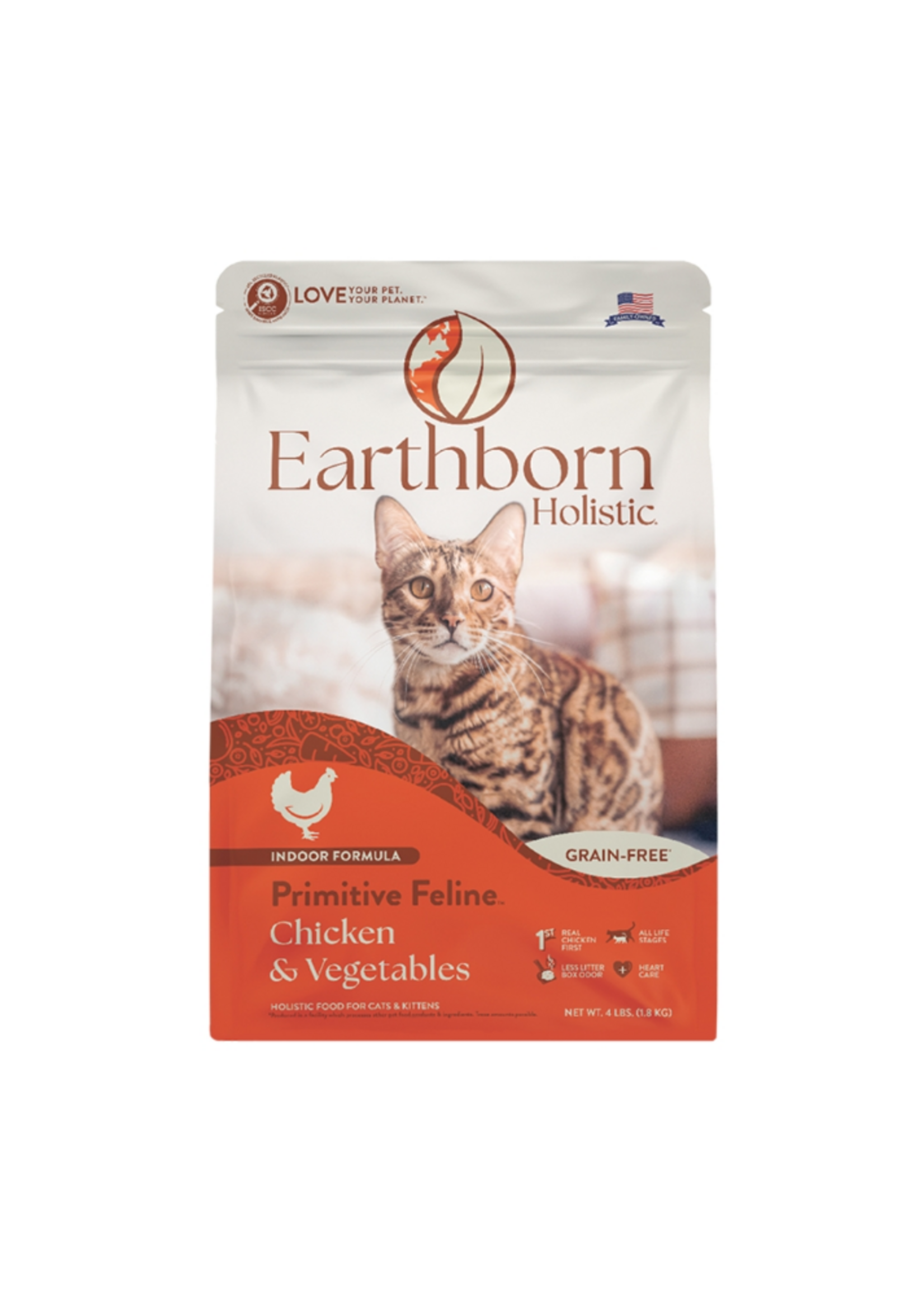 Earthborn Holistic Earthborn Holistic Primitive Feline Chicken & Vegetables Dry Cat Food - 4 lb