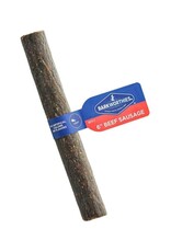 Barkworthies Barkworthies Beef Sausage Dog Treat - 6" (50)