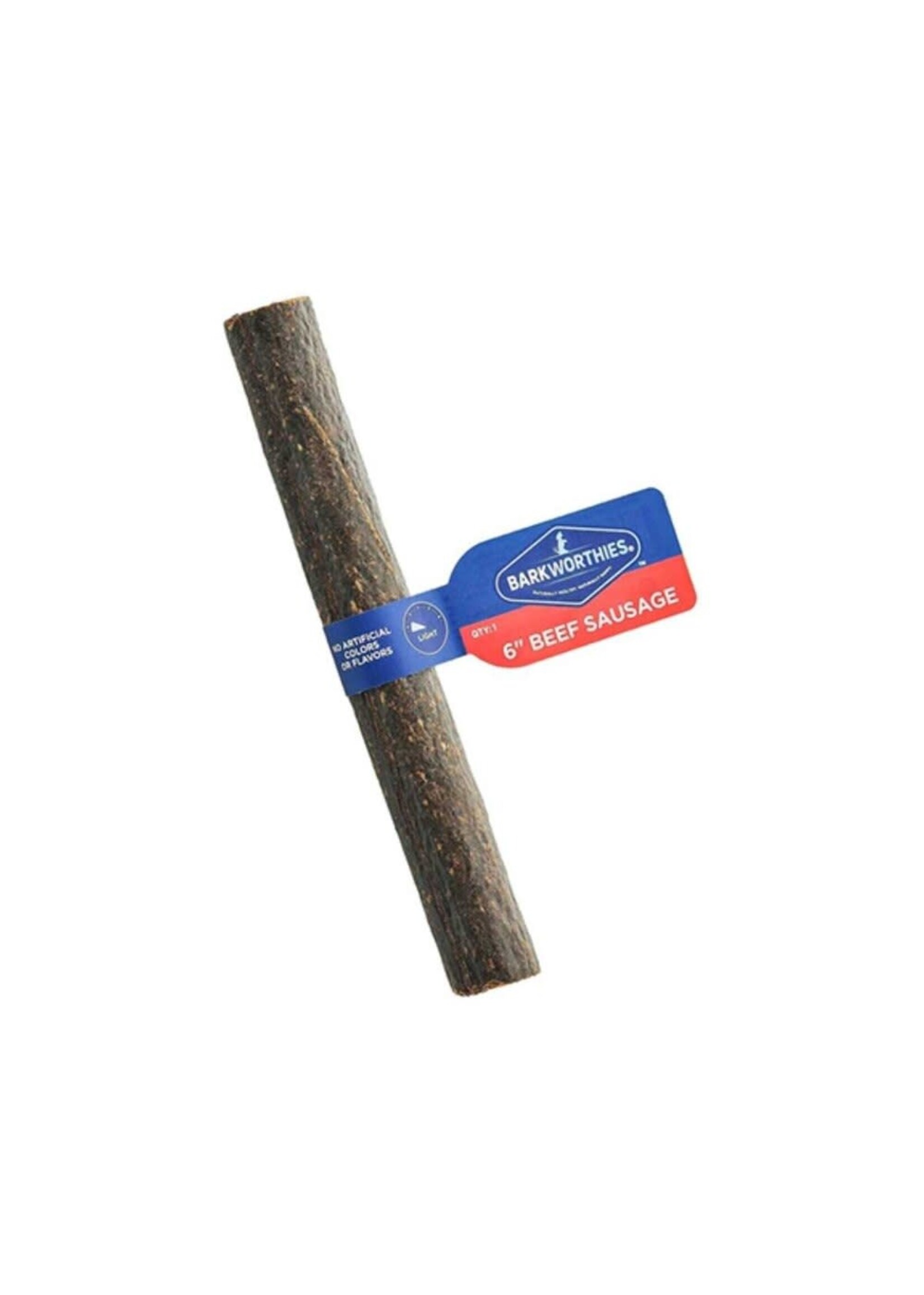 Barkworthies Barkworthies Beef Sausage Dog Treat - 6" (50)