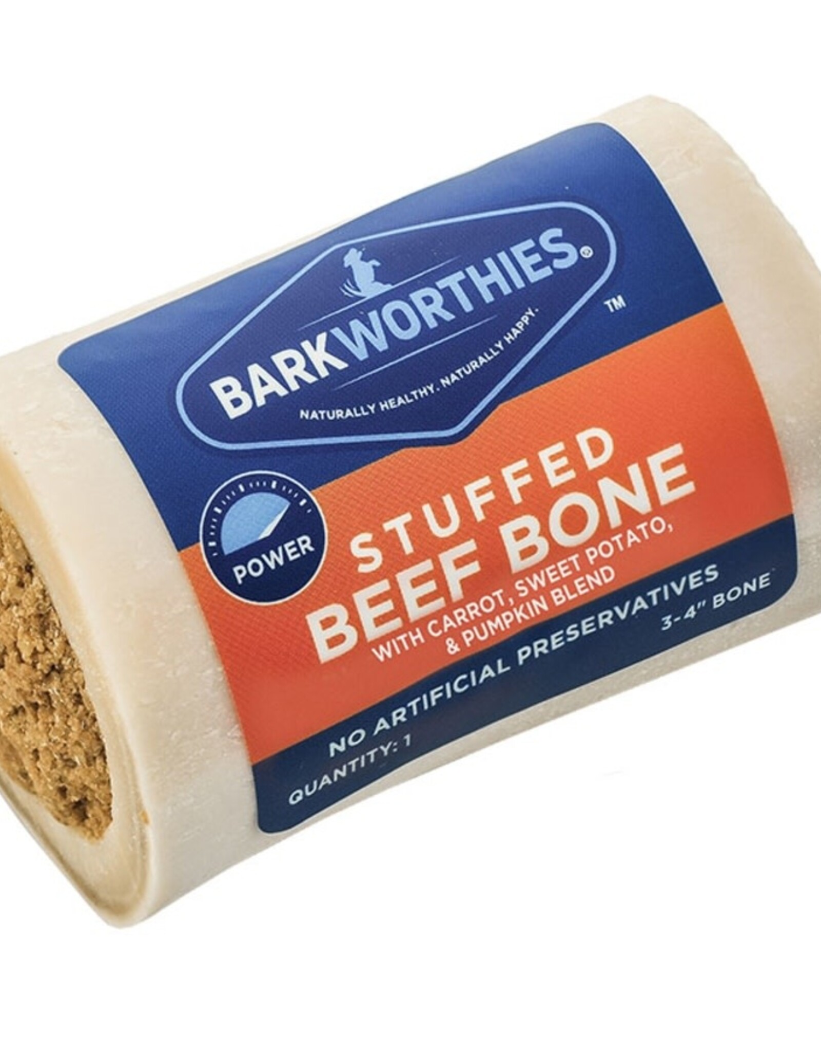 Barkworthies Barkworthies Carrot, Sweet Potato, & Pumpkin Stuffed Shin Bone Dog Treat 3-4" (15)