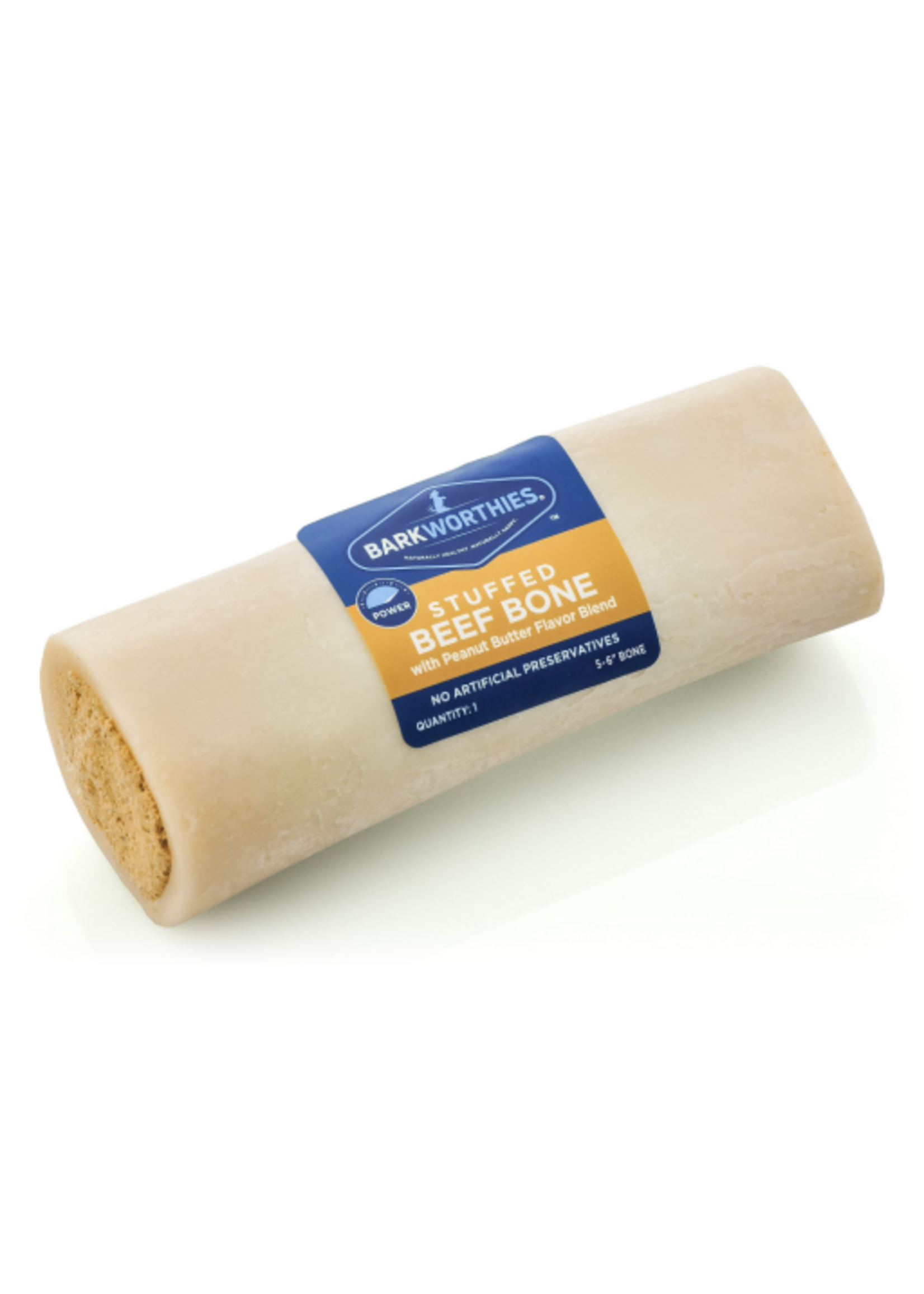Barkworthies Barkworthies Peanut Butter Stuffed Shin Bone Dog Treat 5-6" (10)