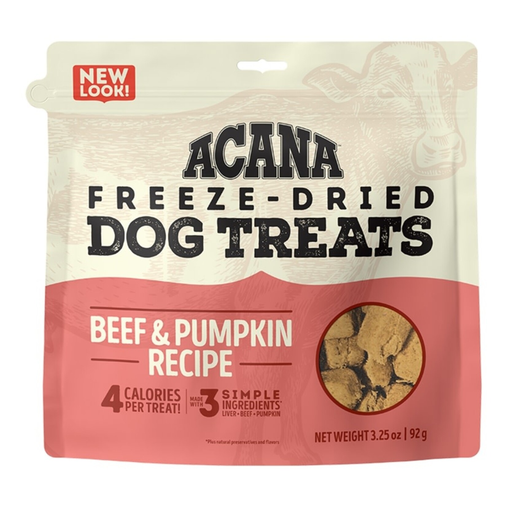 Acana Acana Freeze-Dried Dog Treats Beef & Pumpkin Recipe  - 3.25 oz