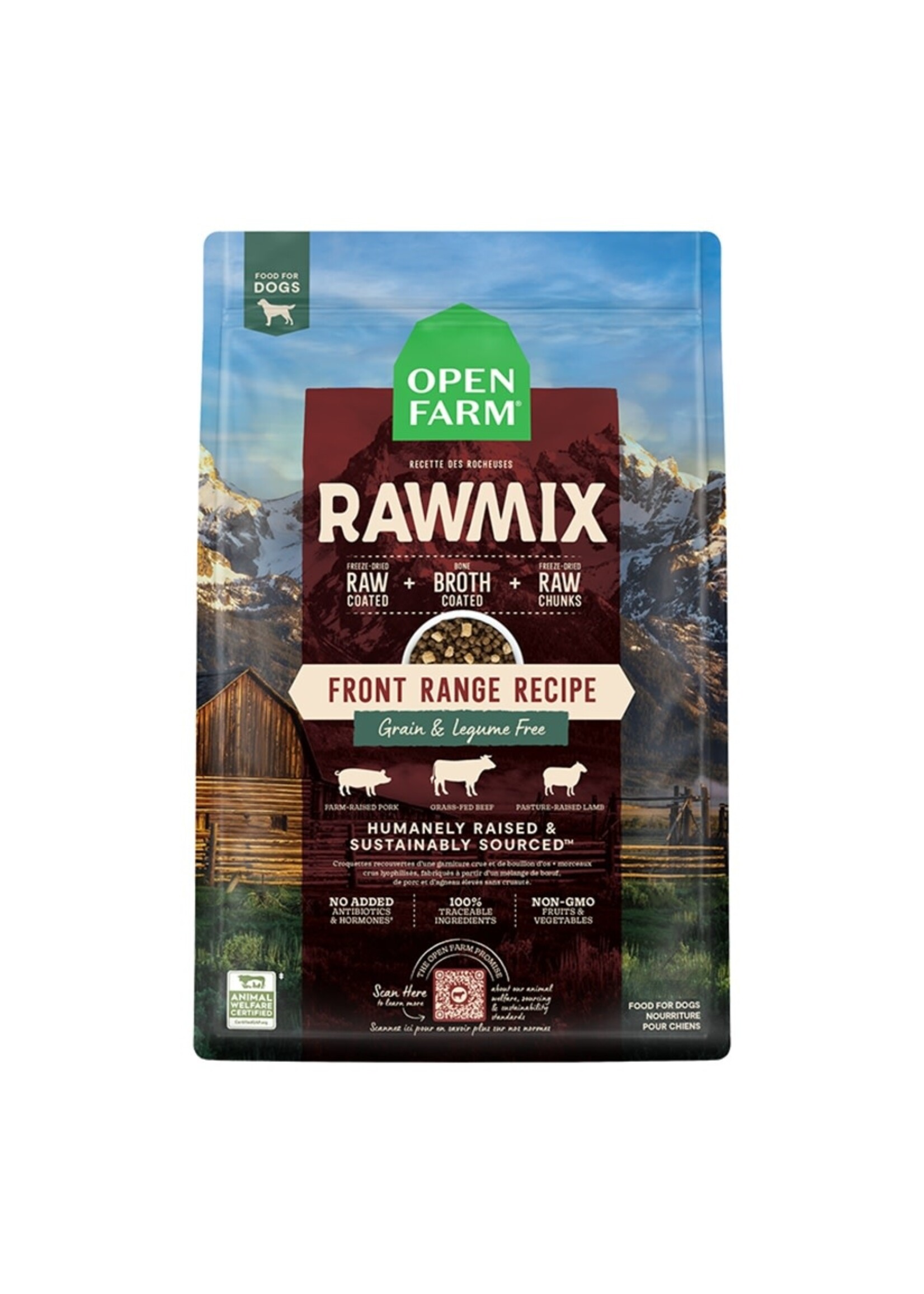 Open Farm RawMix Grain Free Front Range Recipe Dry Dog Food - 20 Lb