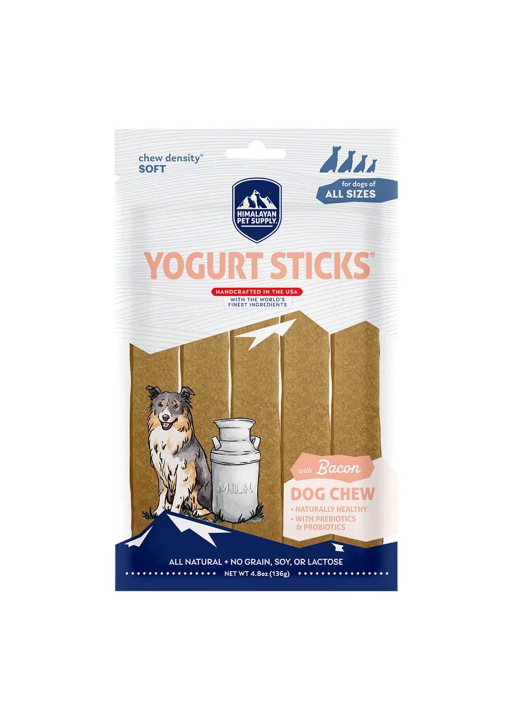 Himalayan Pet Supply Himalayan Pet Supply Dog Chew Yogurt Sticks - Bacon 4.8 oz