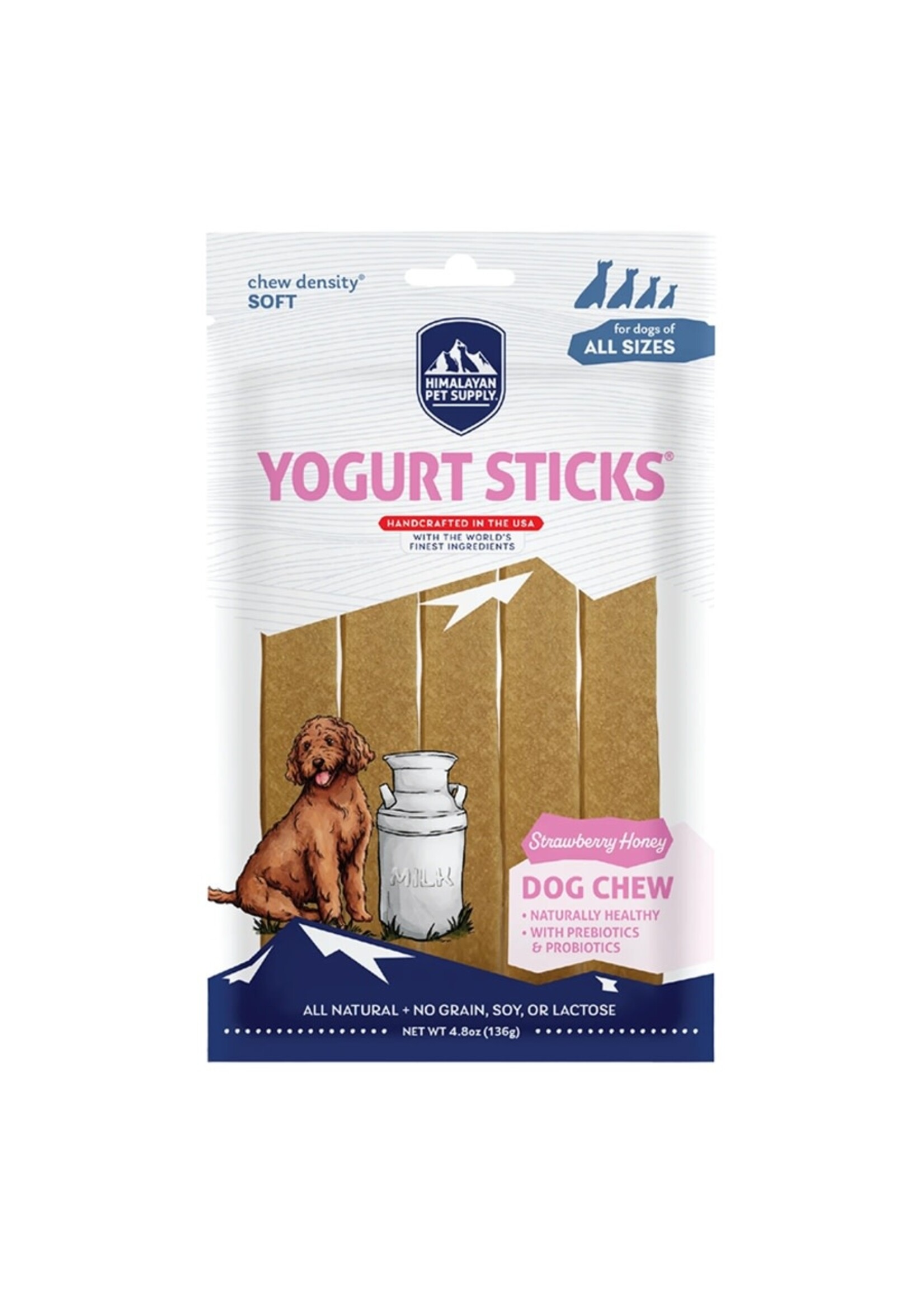Himalayan Pet Supply Himalayan Pet Supply Dog Chew Yogurt Sticks - Strawberry Honey 4.8 oz