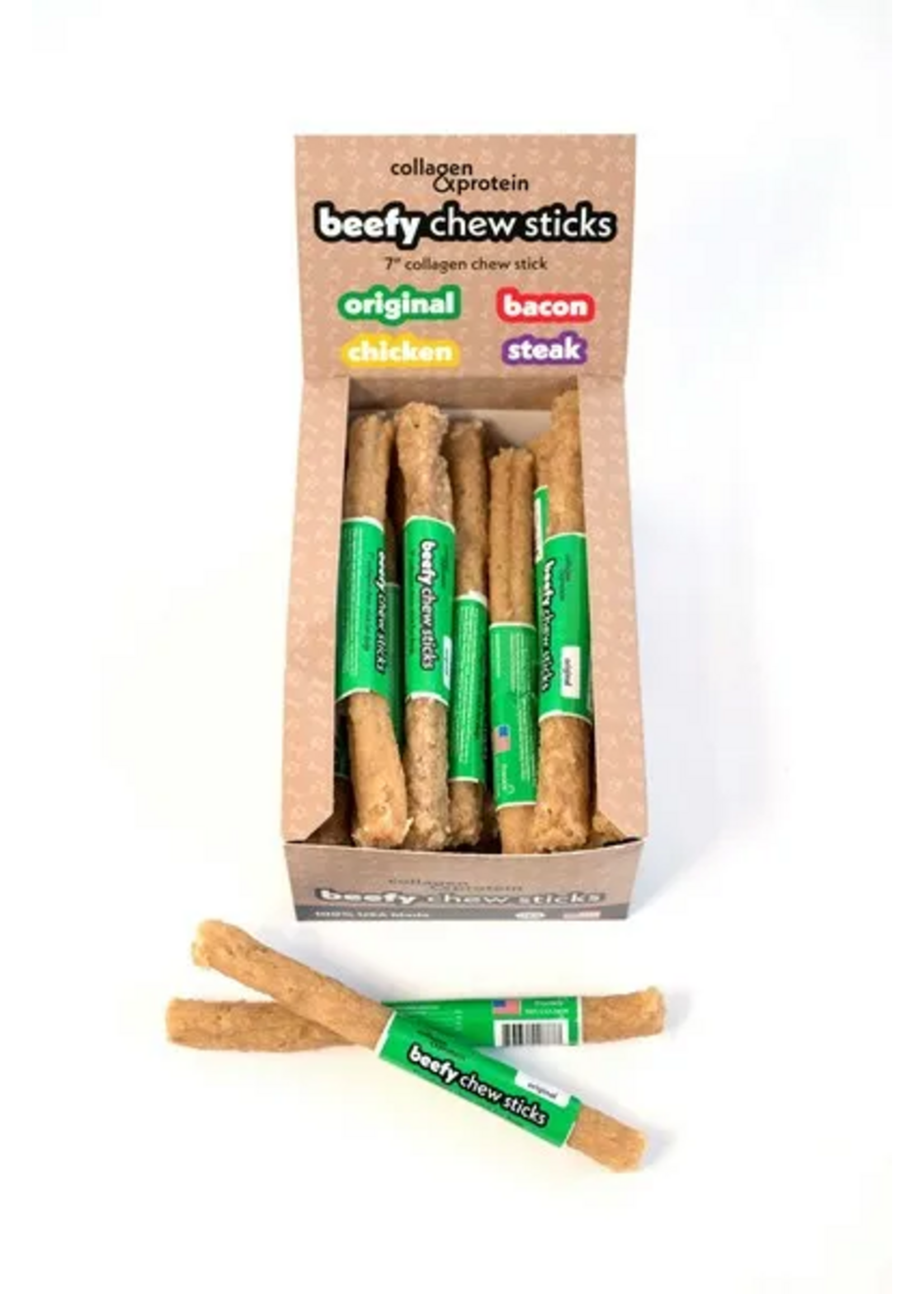 Frankly Beefy Collagen Chew Stick - Original - 7"