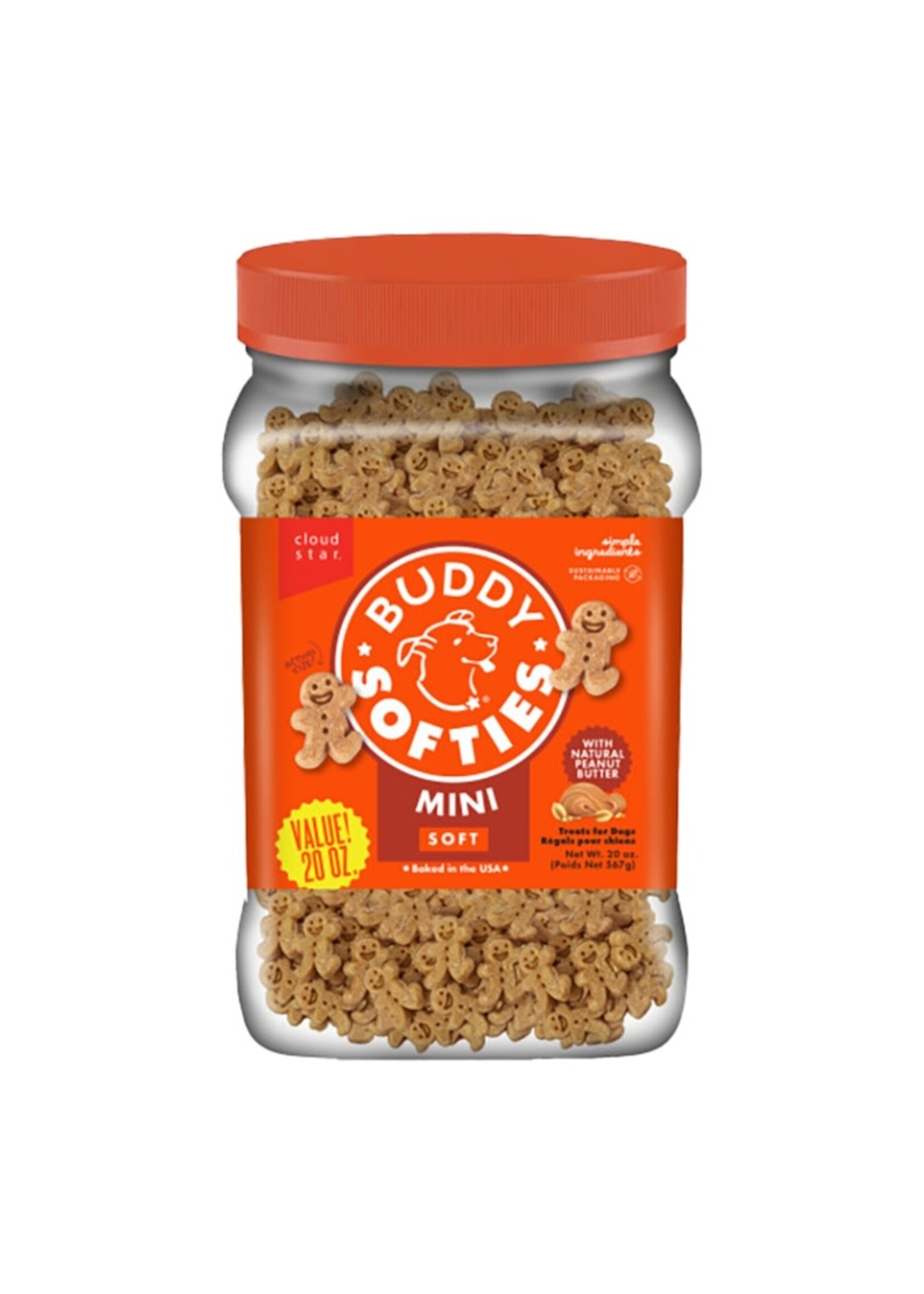 Buddy Biscuits Cloud Star Buddy Biscuits Softies Mini Peanut Butter - 20 oz Jar